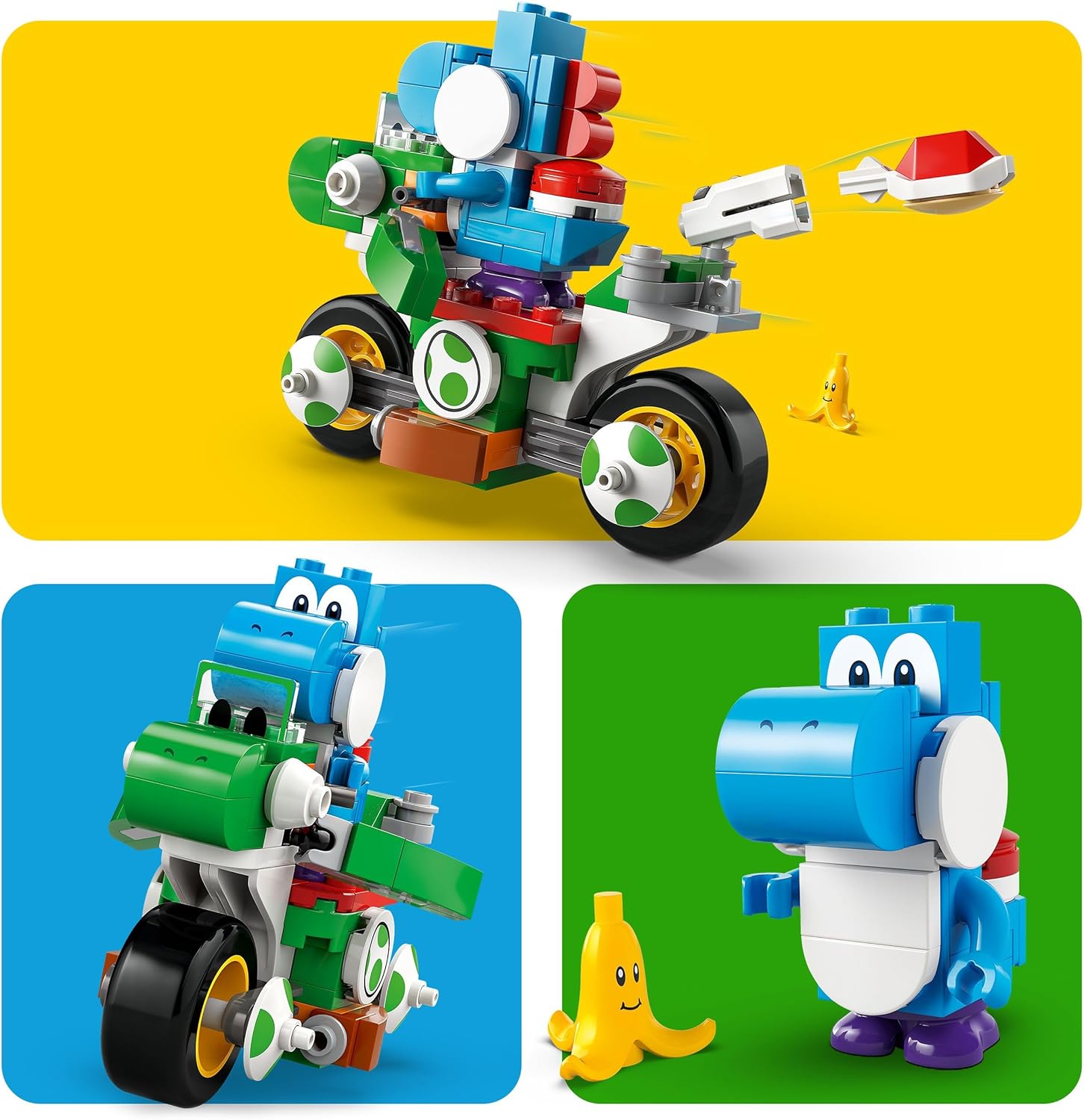 Конструктор LEGO Super Mario Йоши на байке 133 дет. - фото 4