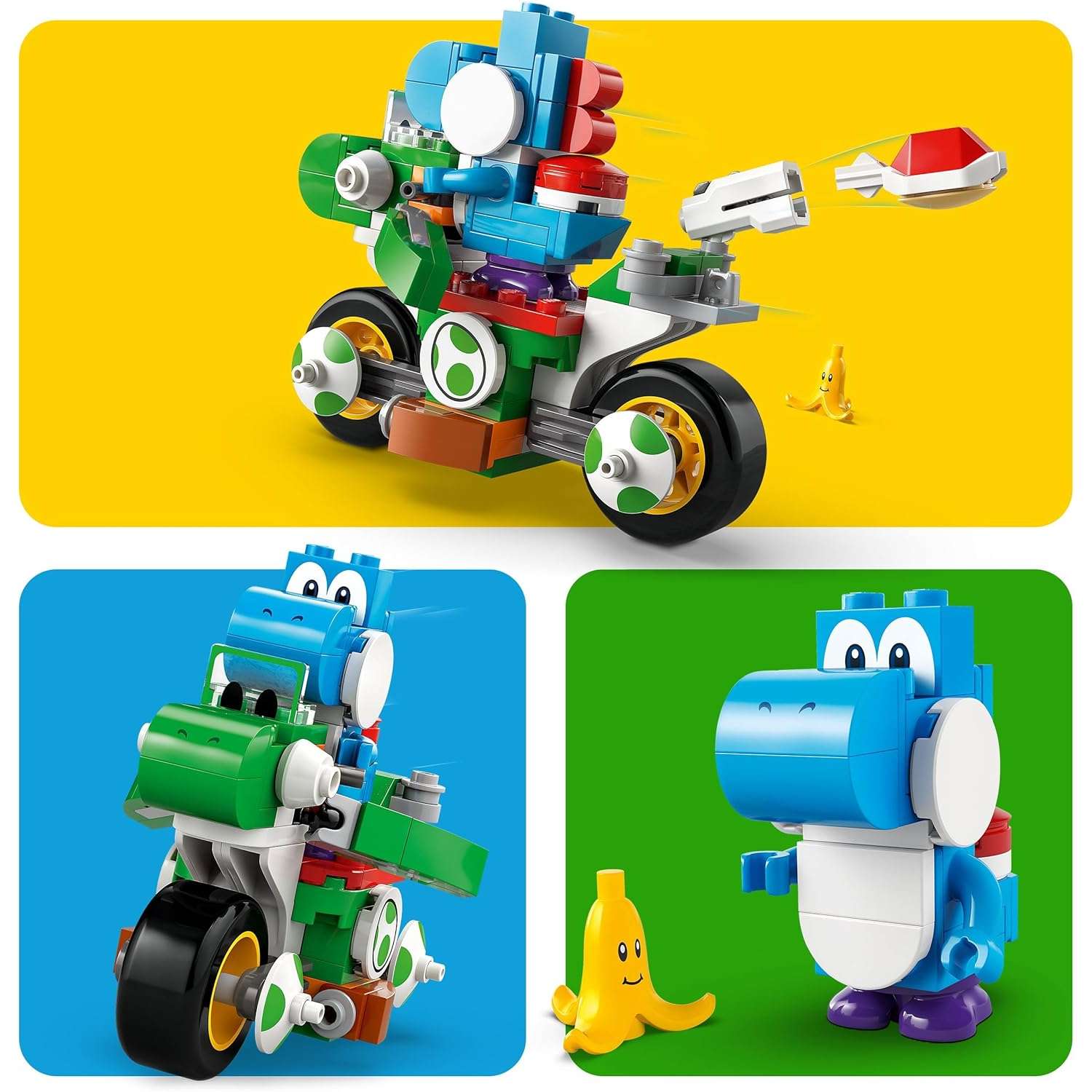 Конструктор LEGO Super Mario Йоши на байке блочный - фото 4