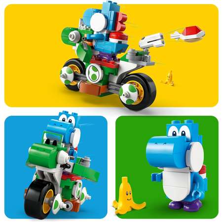 Конструктор LEGO Super Mario Йоши на байке блочный