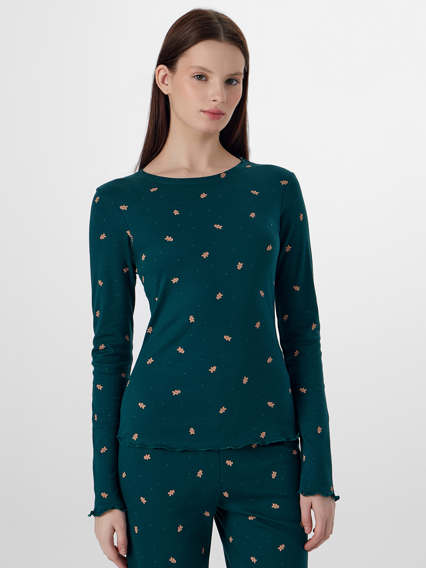 Пижама Mark Formelle (Марк Формэль) 592624/печеньки на т.зеленом - фото 3