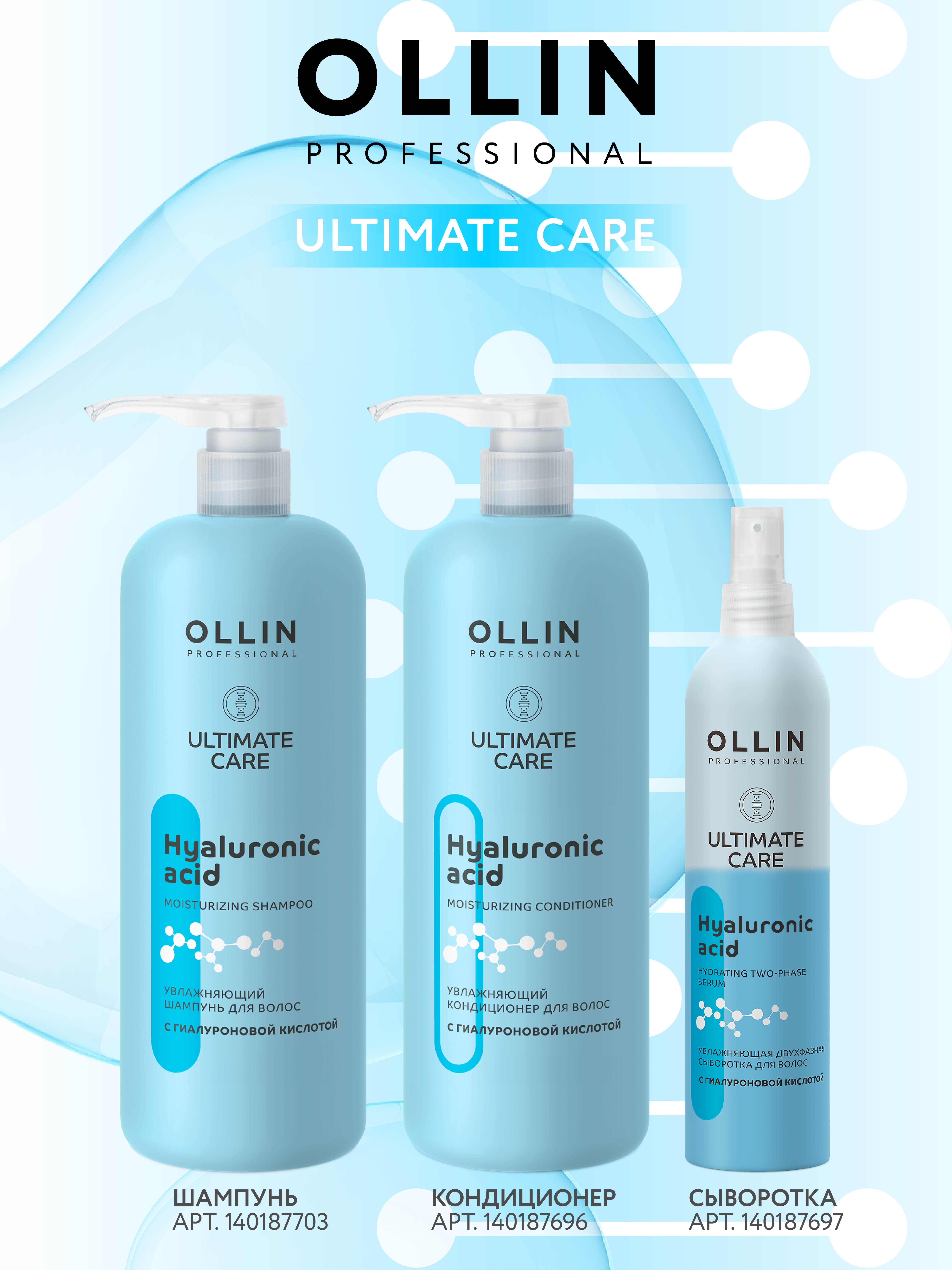 Сыворотка Ollin для увлажнения волос 250 мл - фото 6