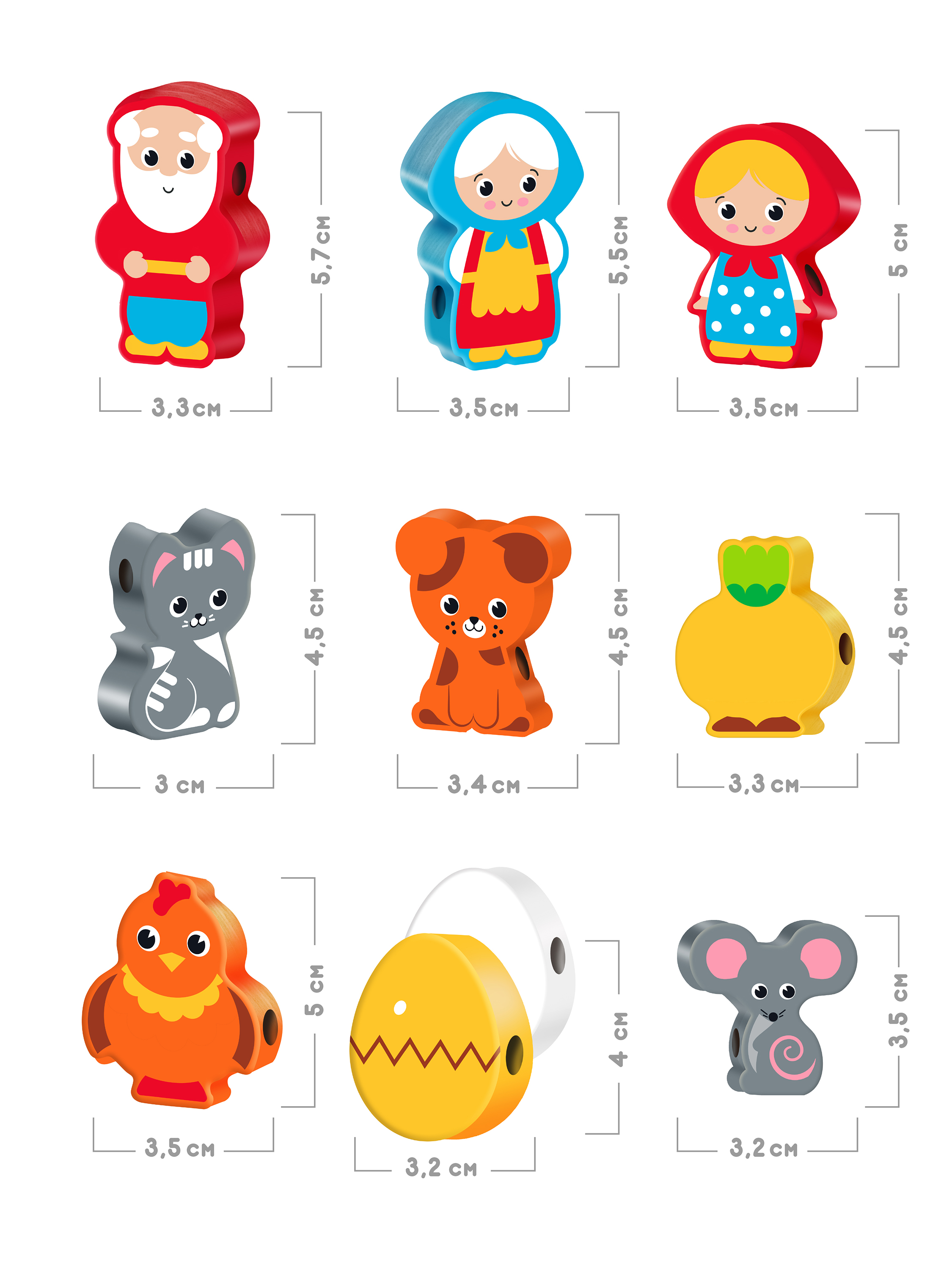Игрушка Mapacha шнуровка Курочка Ряба Репка - фото 6
