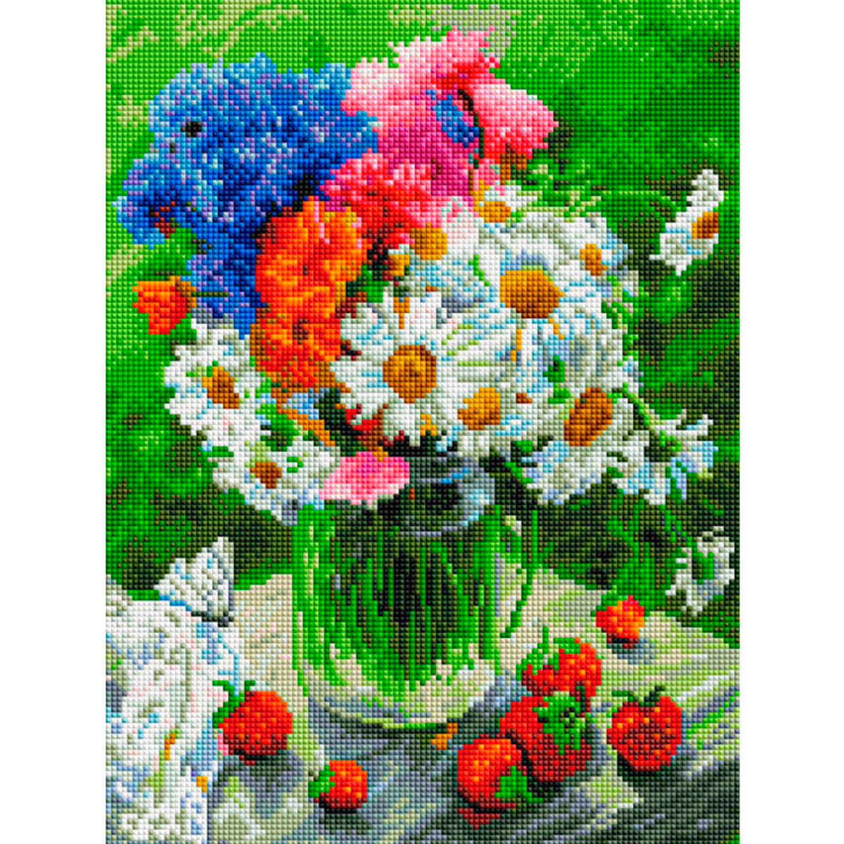 Алмазная мозаика Белоснежка Дачные цветочки - фото 1