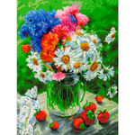 Алмазная мозаика Белоснежка Дачные цветочки