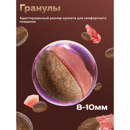 Корм сухой Зоогурман Ferma high energy для активных собак Индейка Телятина Ягненок 1,5 кг