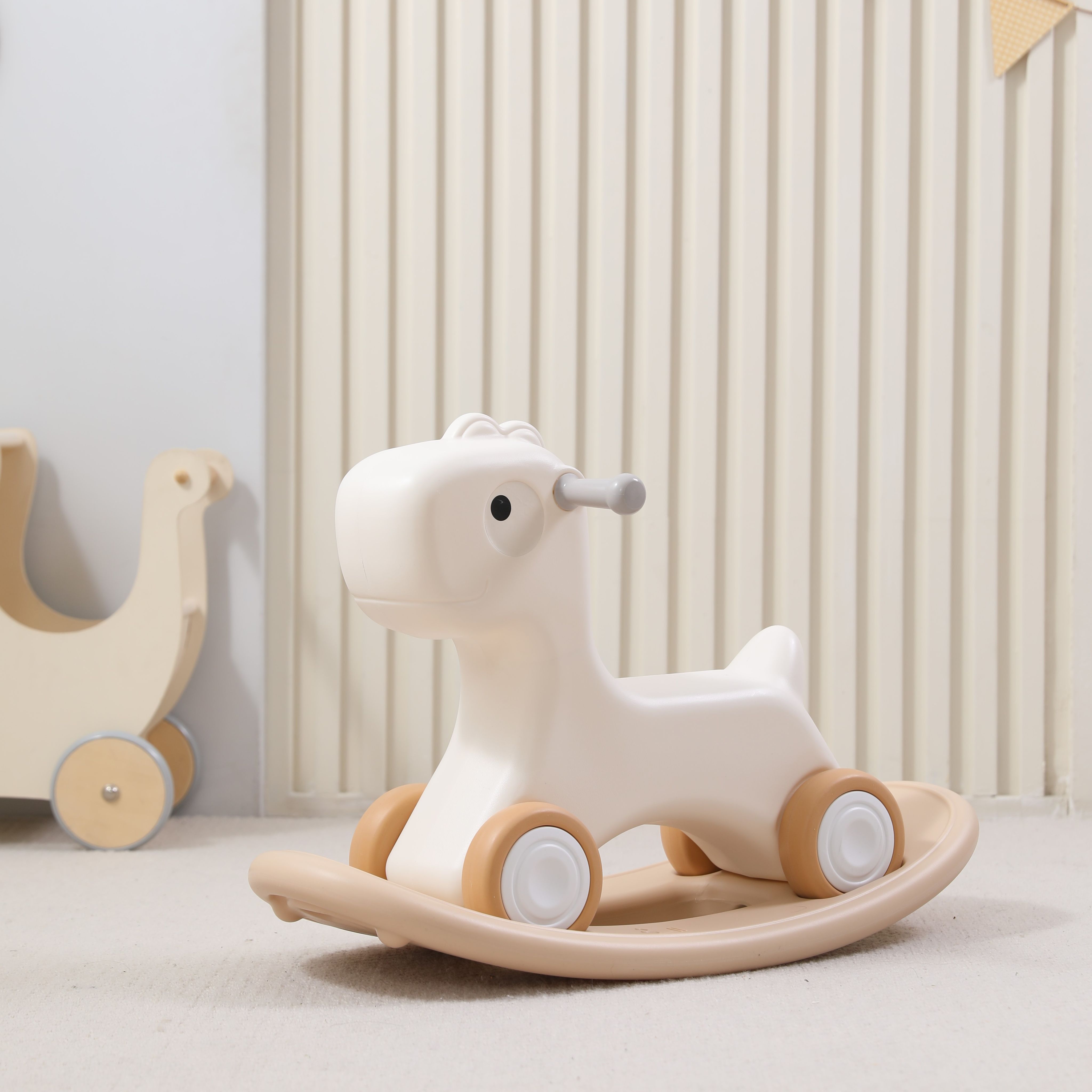 Лошадка-качалка-беговел UNIX Kids Camel до 50 кг игрушка для детей от 1 года - фото 8