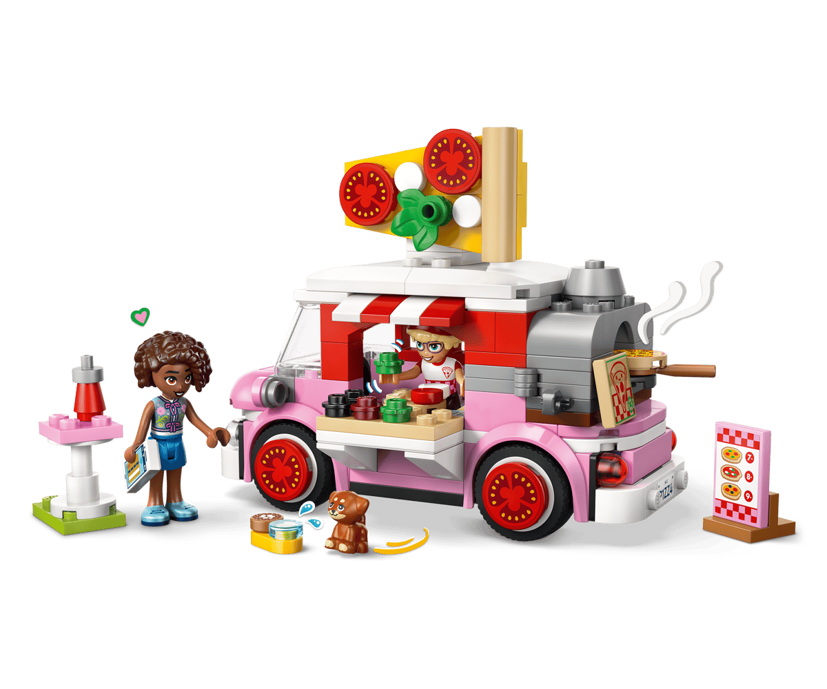 Конструктор LEGO Friends Грузовик для перевозки пиццы 190 дет. - фото 6