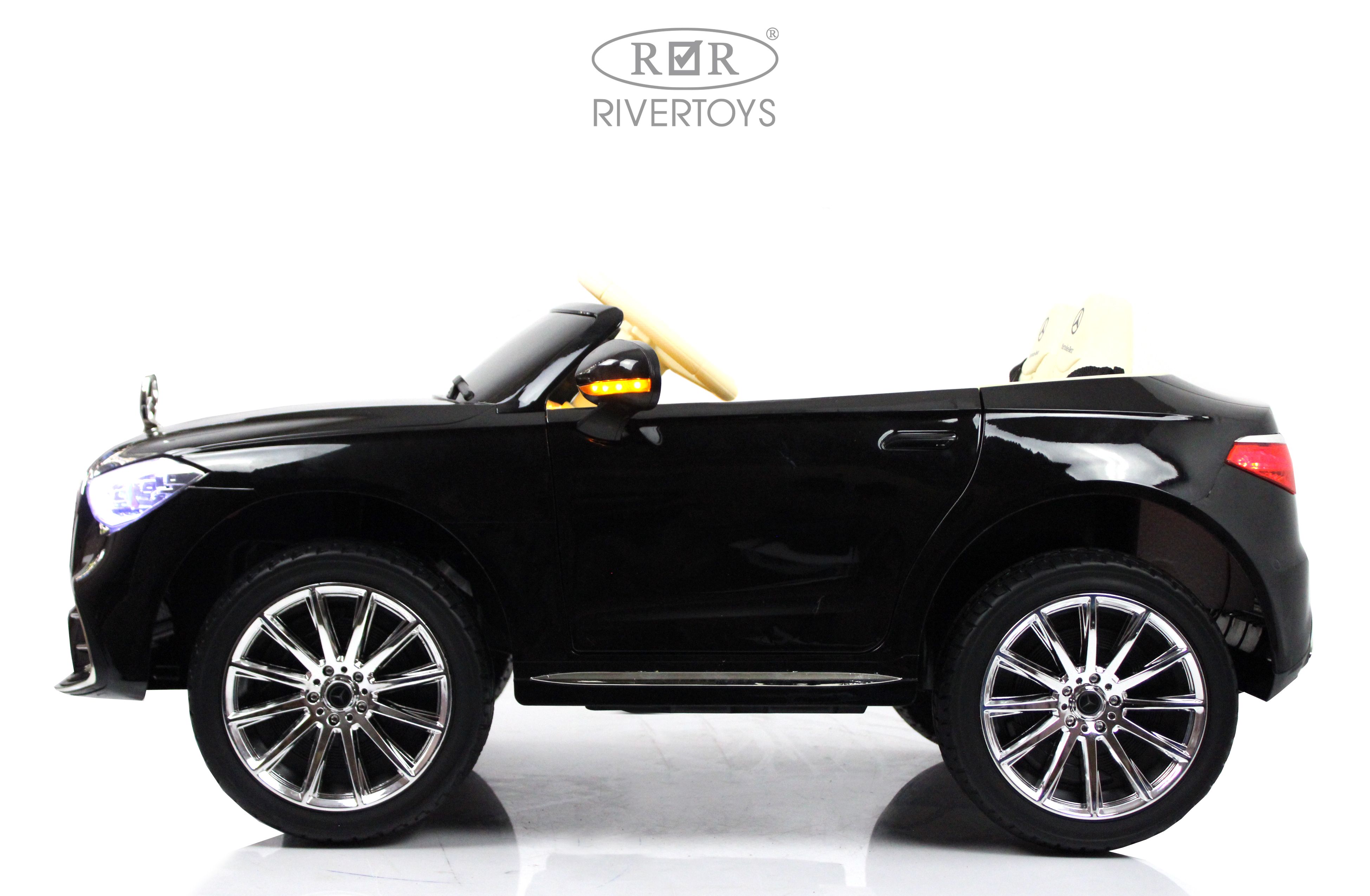 Электромобиль RIVERTOYS Mercedes М333БХ-BLACK-GLANEC С пультом ДУ - фото 7
