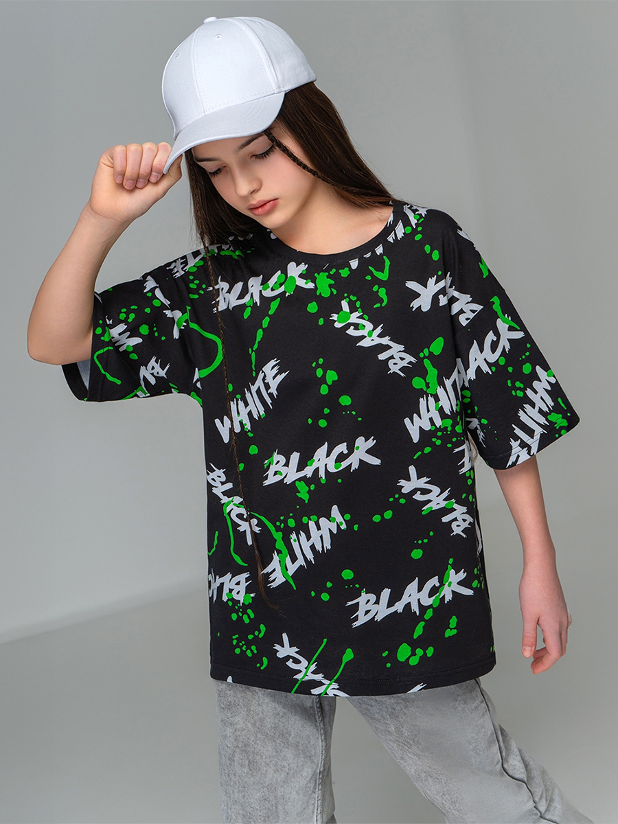 Футболка HappyFox HF0178SPblack.white - фото 15