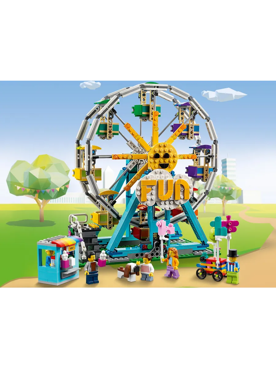 Конструктор LEGO Creator Колесо обозрения 1002 дет. - фото 6