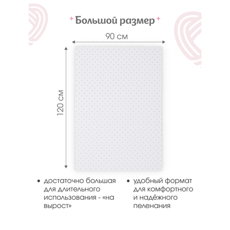 Пелёнка inlovery Легкость трикотаж 90х120 см 2 шт.