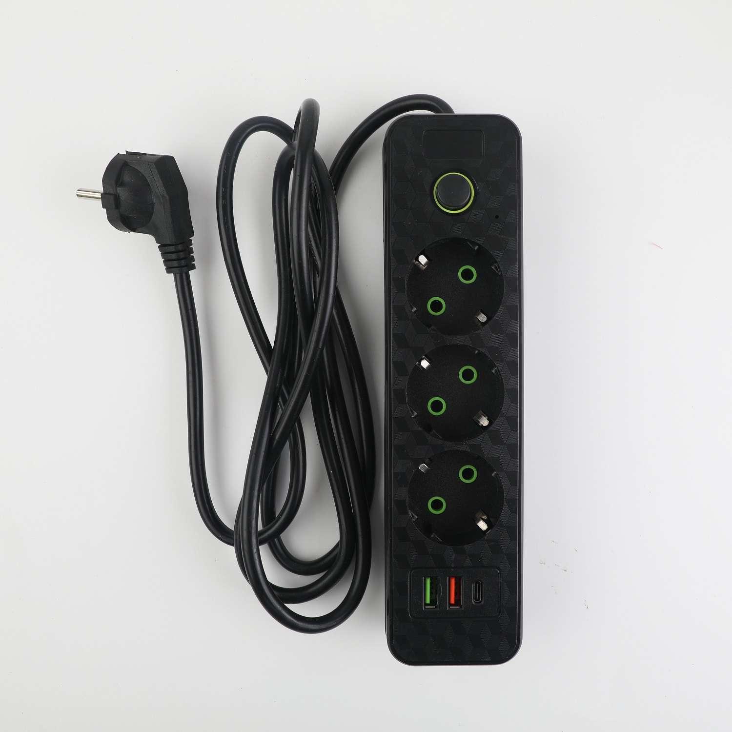 Удлинитель ё 3 гнезда 2 USB+ USB С 2м - фото 3
