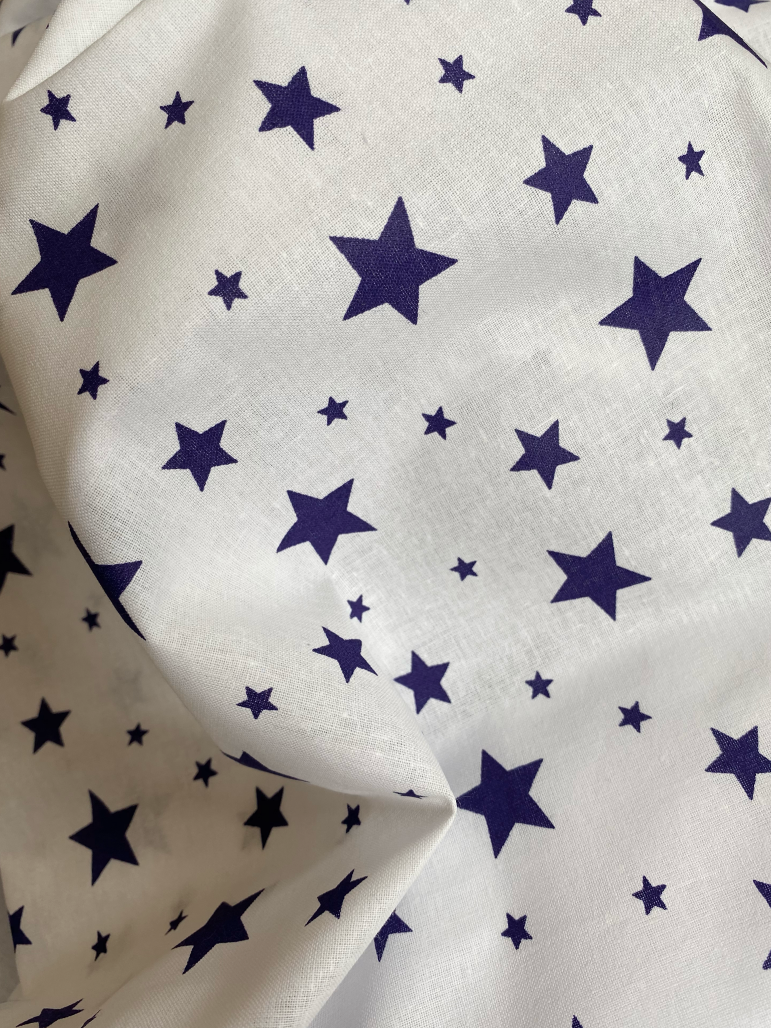 Пелёнка Делоникс Звезды + Голубые Нотки ситец 90х120 см 4 шт. - фото 2