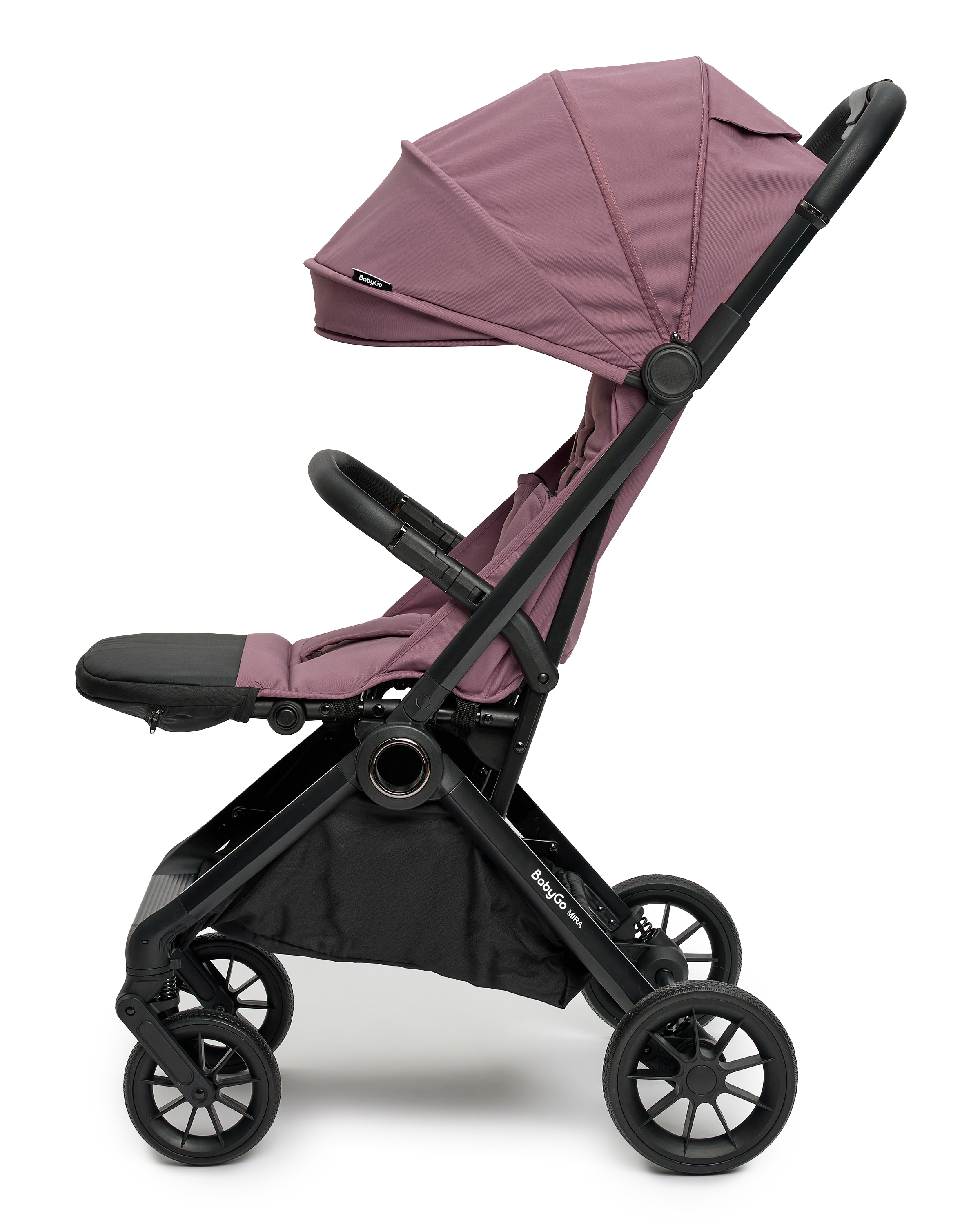 Коляска прогулочная BabyGo Mira New розовый - фото 18
