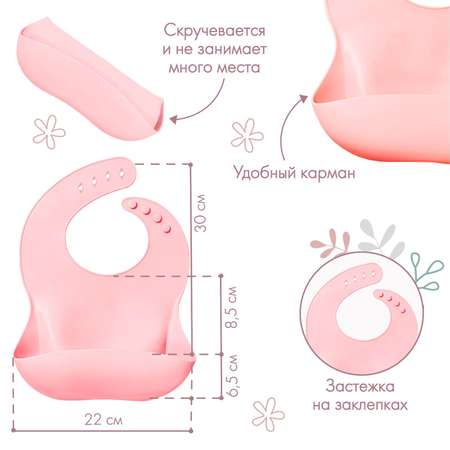 Нагрудник Крошка Я пластик