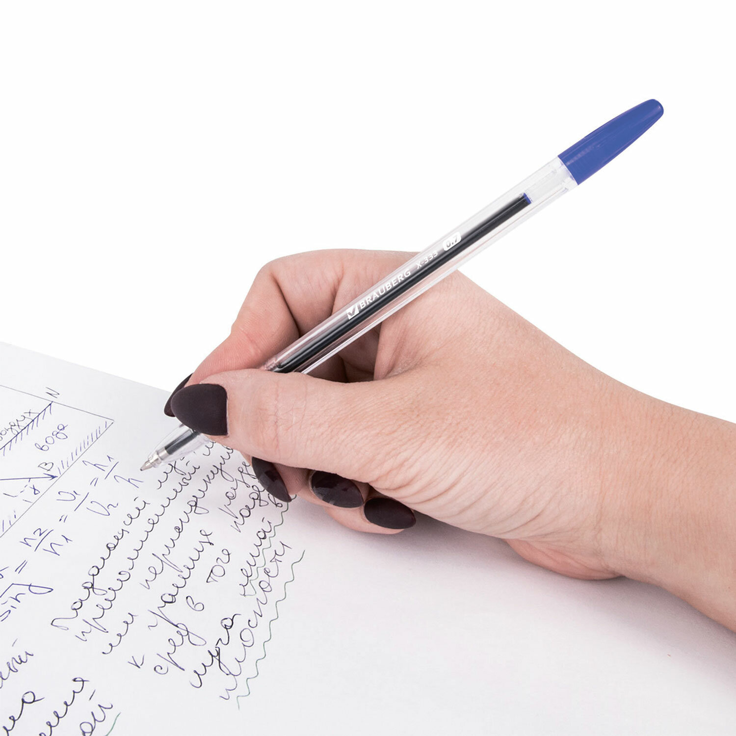 Ручка шариковая Brauberg 4 шт. - фото 10