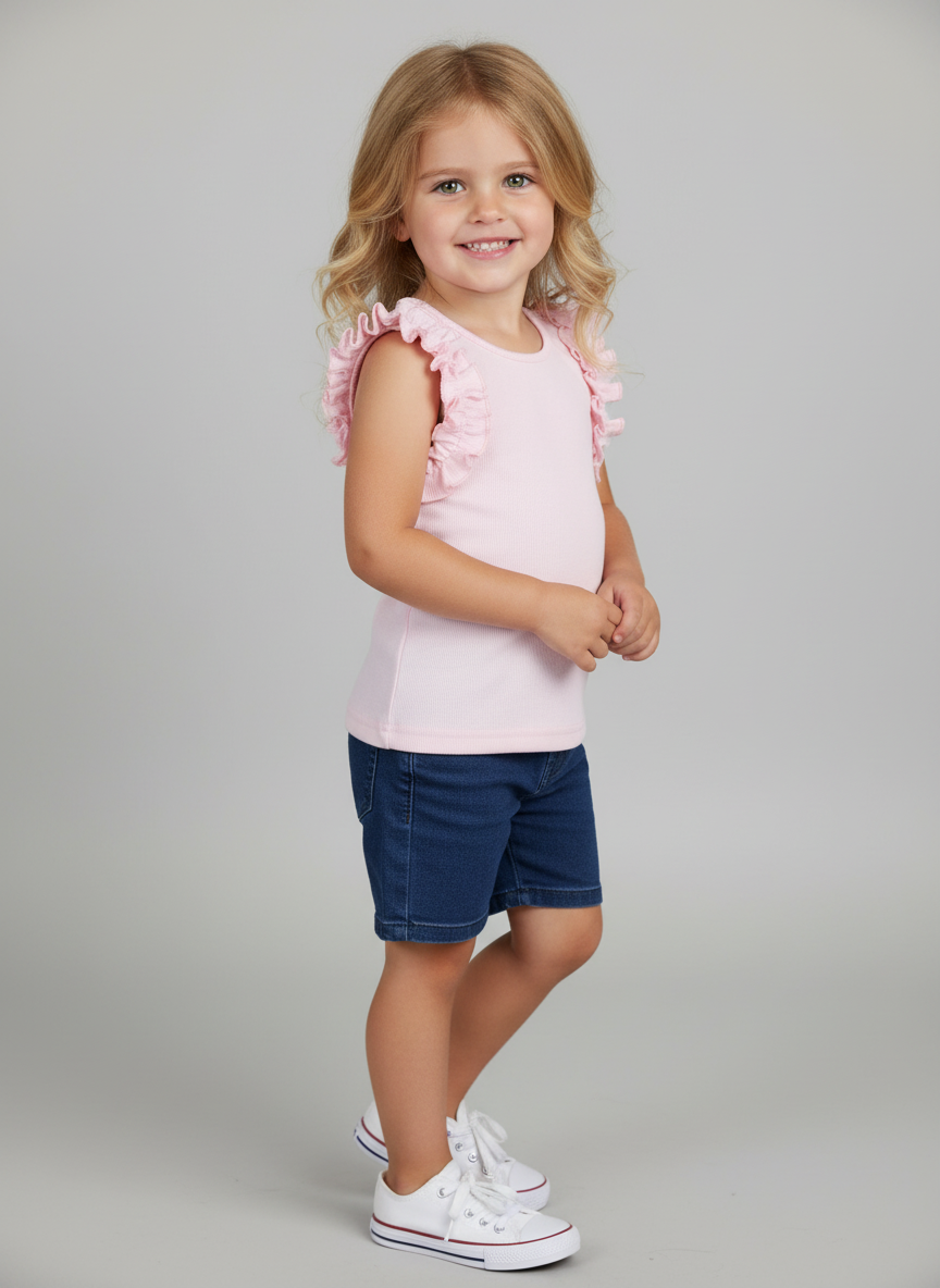 Майка 2 шт Югтекстильторг 204-544/Голубой,розовый - фото 4