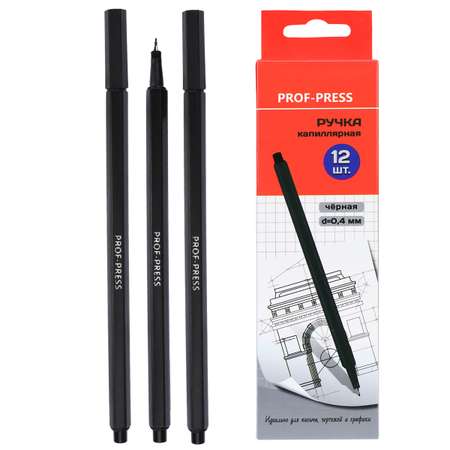 Ручка капиллярная Prof-Press 12 шт.