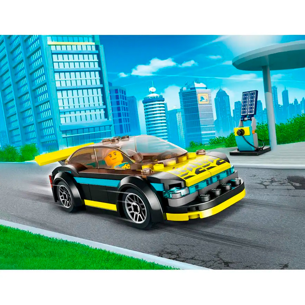 Конструктор LEGO City Спортивный электромобиль 95 дет. - фото 8