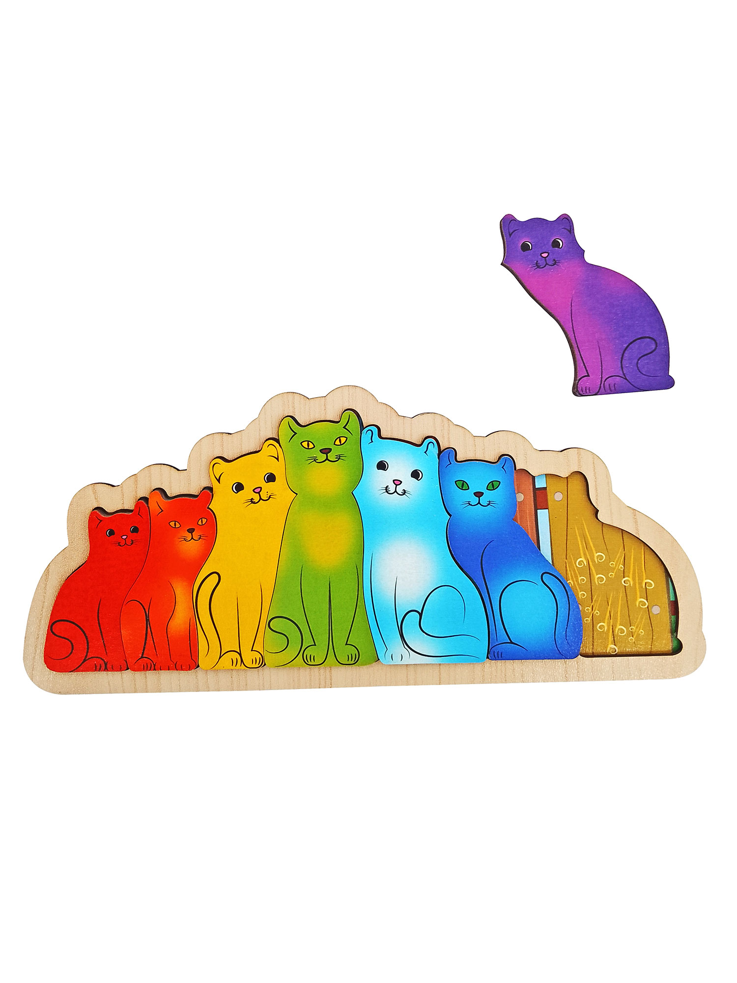 Игрушка Нескучные игры пазл Разноцветные котята - фото 8