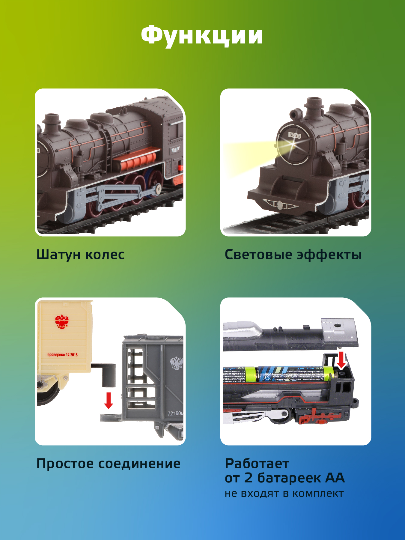 Набор железнодорожный Голубая Стрела 87142 - фото 2