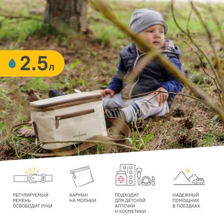 Термосумка Арктика 2.5 л с ручкой и карманом