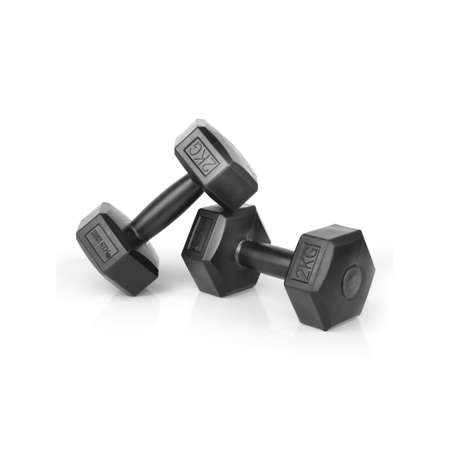 Гантели виниловые IRON GYM, 2 кг х 2 шт, черные