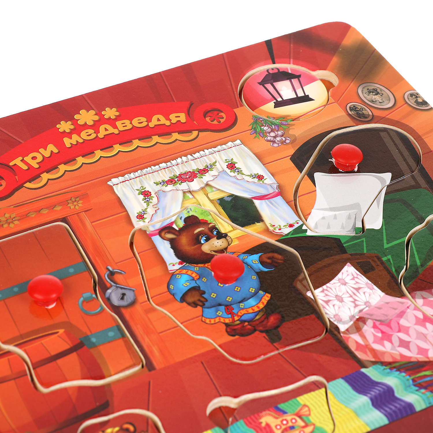 Игрушка Буратино рамка-вкладыш Три медведя - фото 7