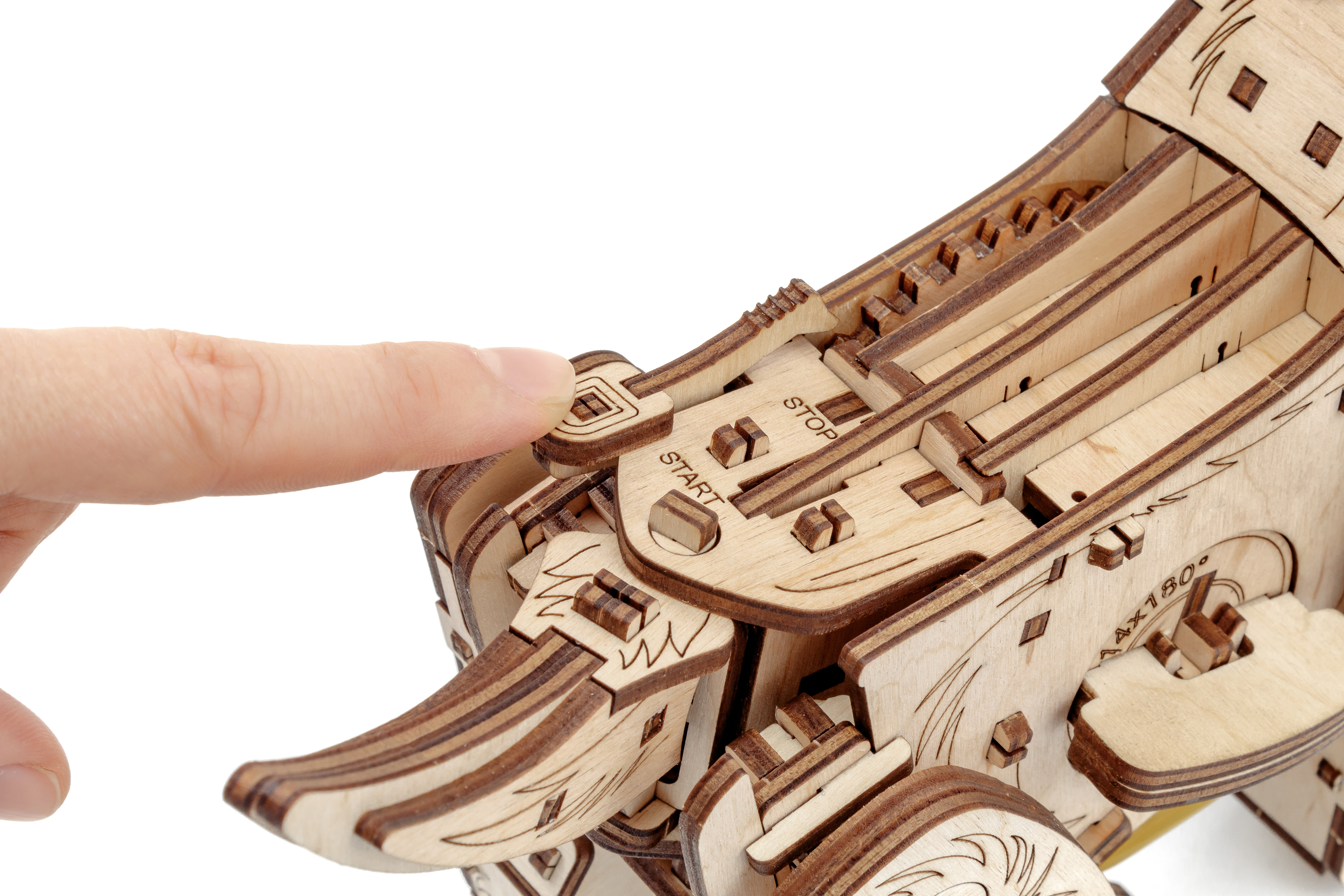 Конструктор Eco Wood Art Механический щенок Puppy деревянный - фото 16