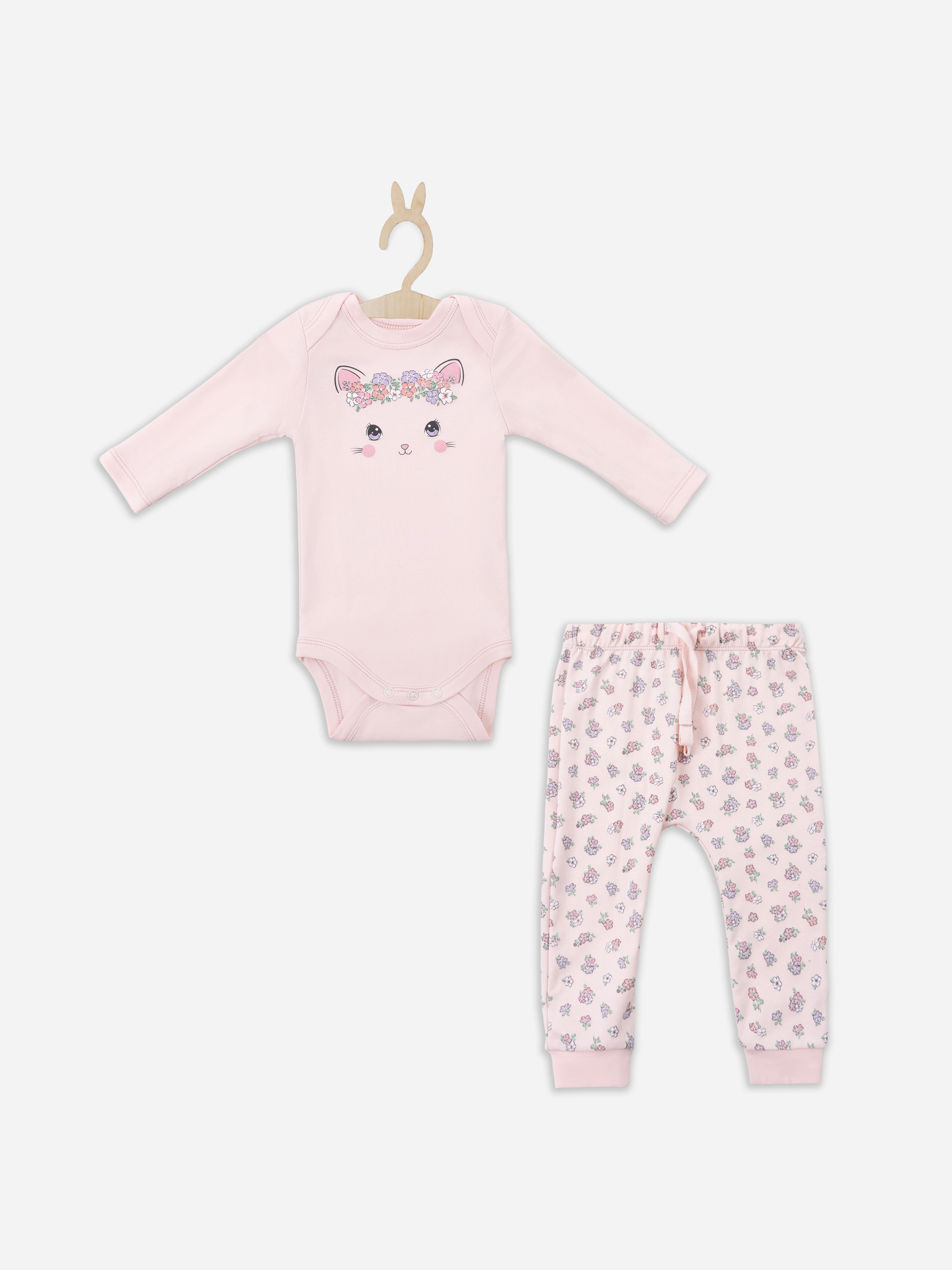 Комплект Mark Formelle (Марк Формэль) 89404/розовый +цветочки на розовом - фото 1