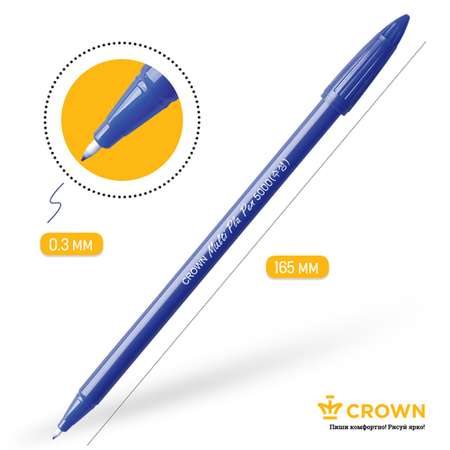 Ручка капиллярная CROWN 12 шт.