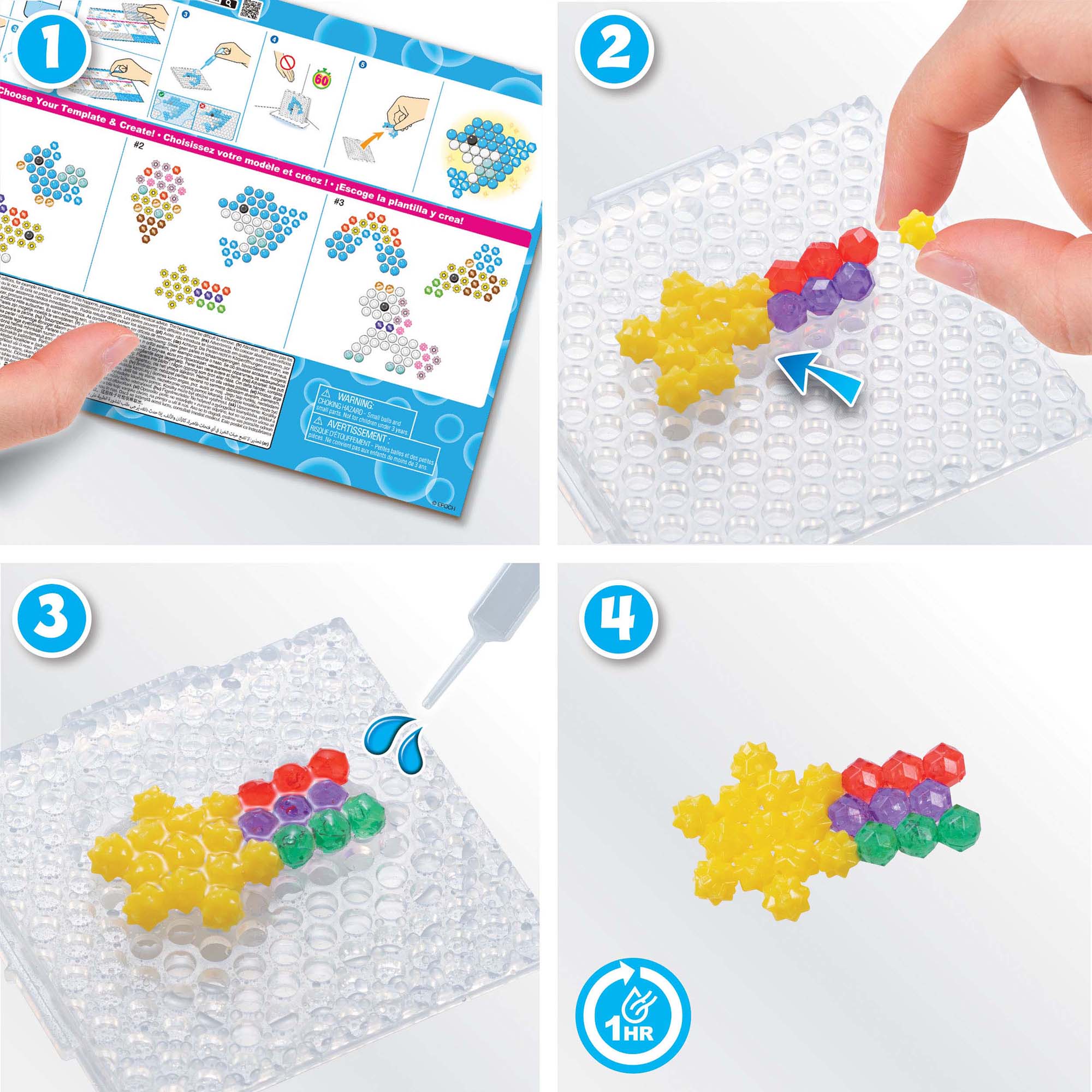 Аквамозаика Aquabeads Яркие зверюшки - фото 17