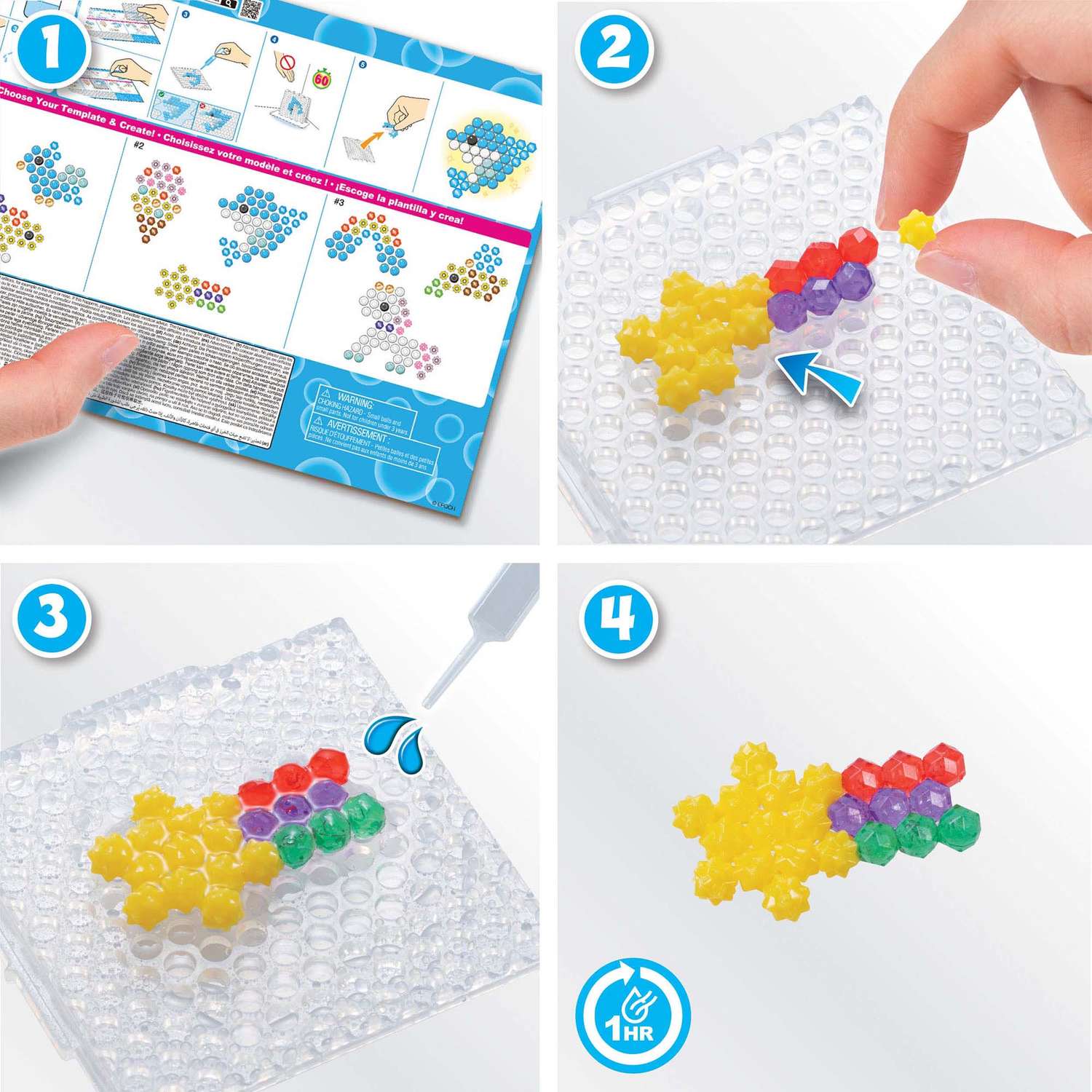 Аквамозаика Aquabeads Яркие зверюшки - фото 17