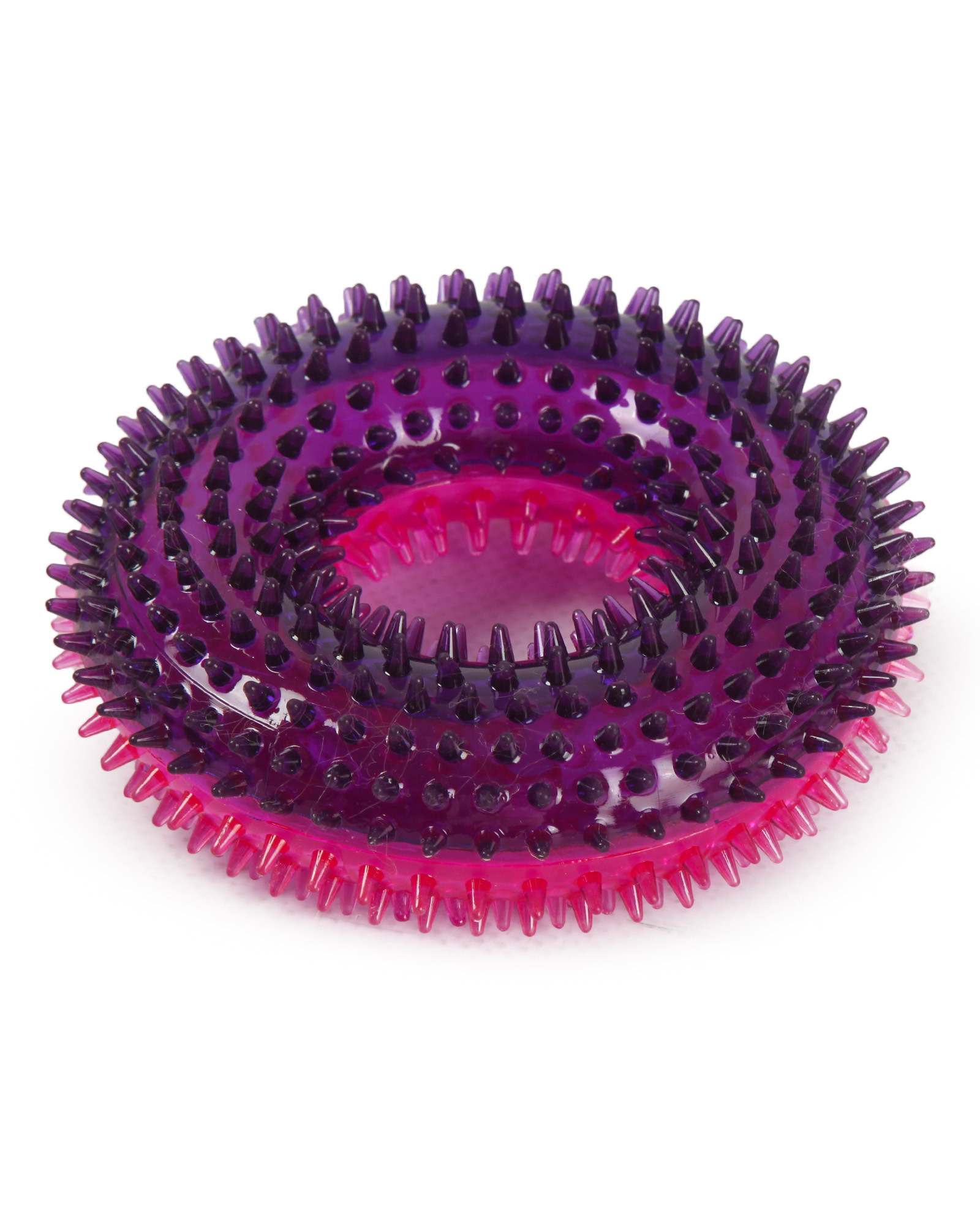 Игрушка для собак Barbaks Массажное кольцо с зубчиками пищит 12.5*4.3см ТПР в ассортименте - фото 3