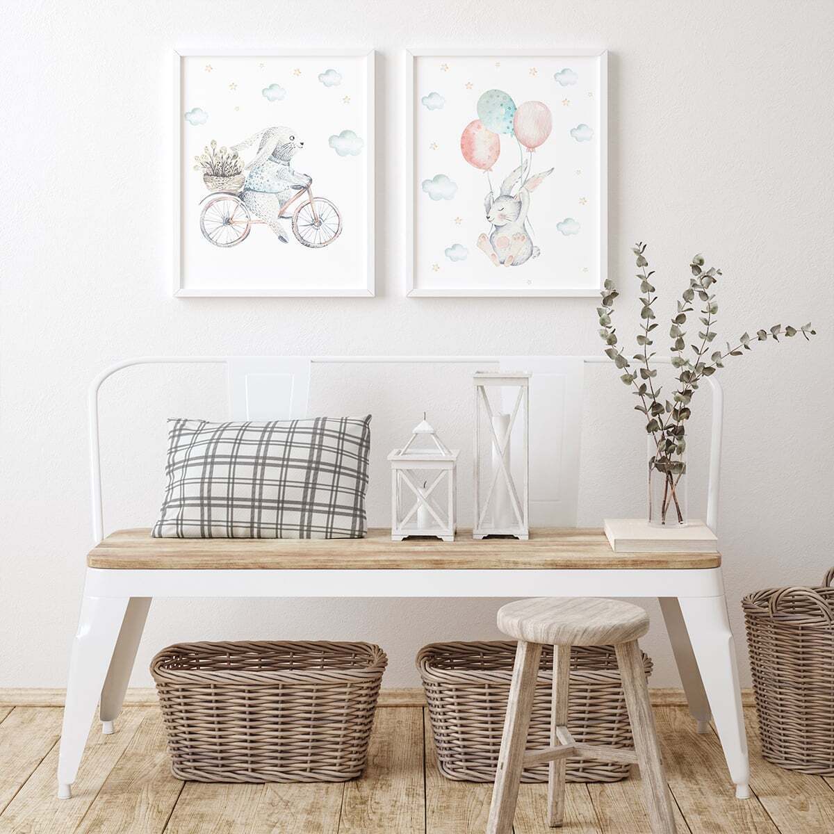 Интерьерный постер Moda interio Watercolor animals Акварельные животные 40х50 см 2 шт - фото 5