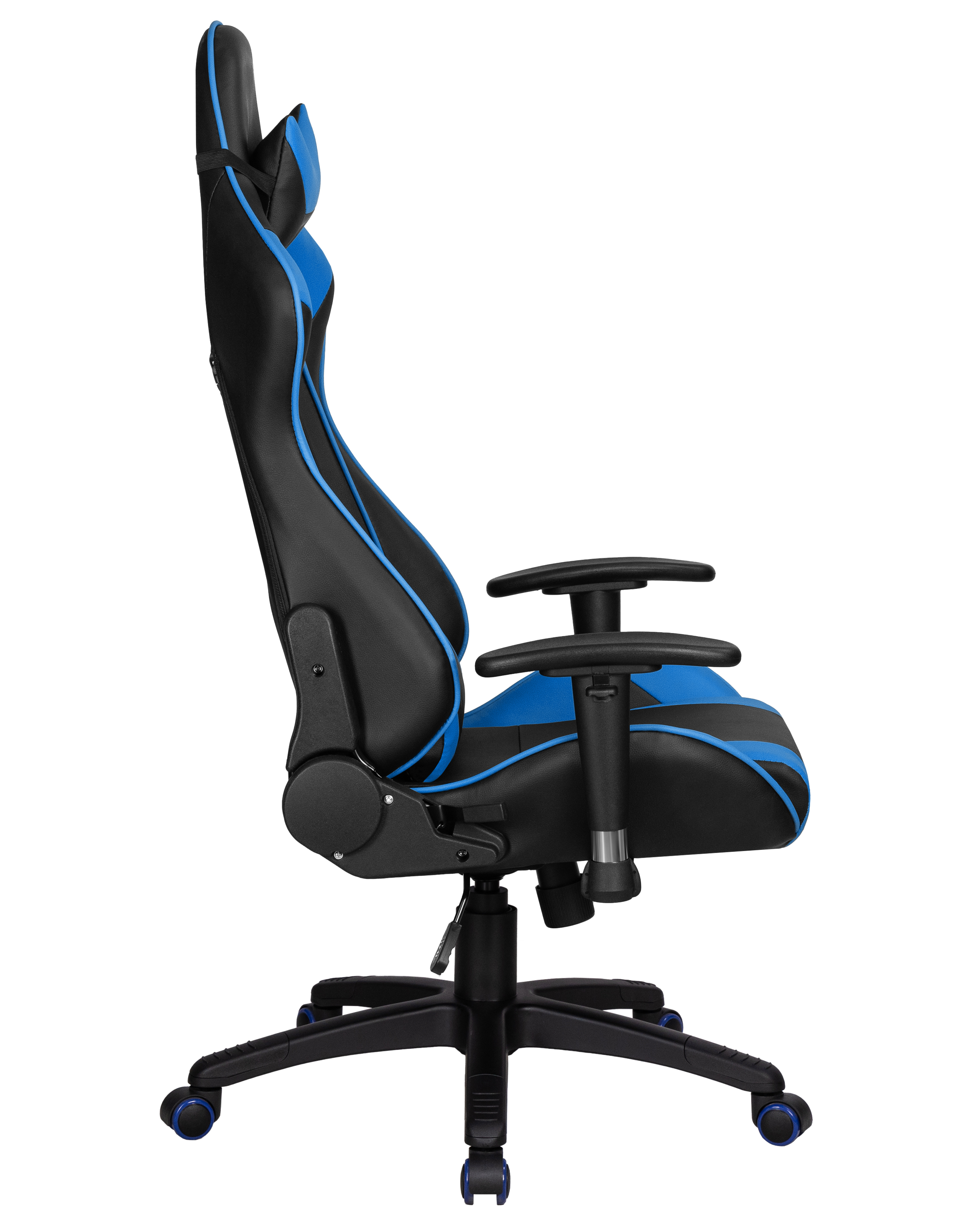 Компьютерное кресло DOBRIN черно-синий - фото 3