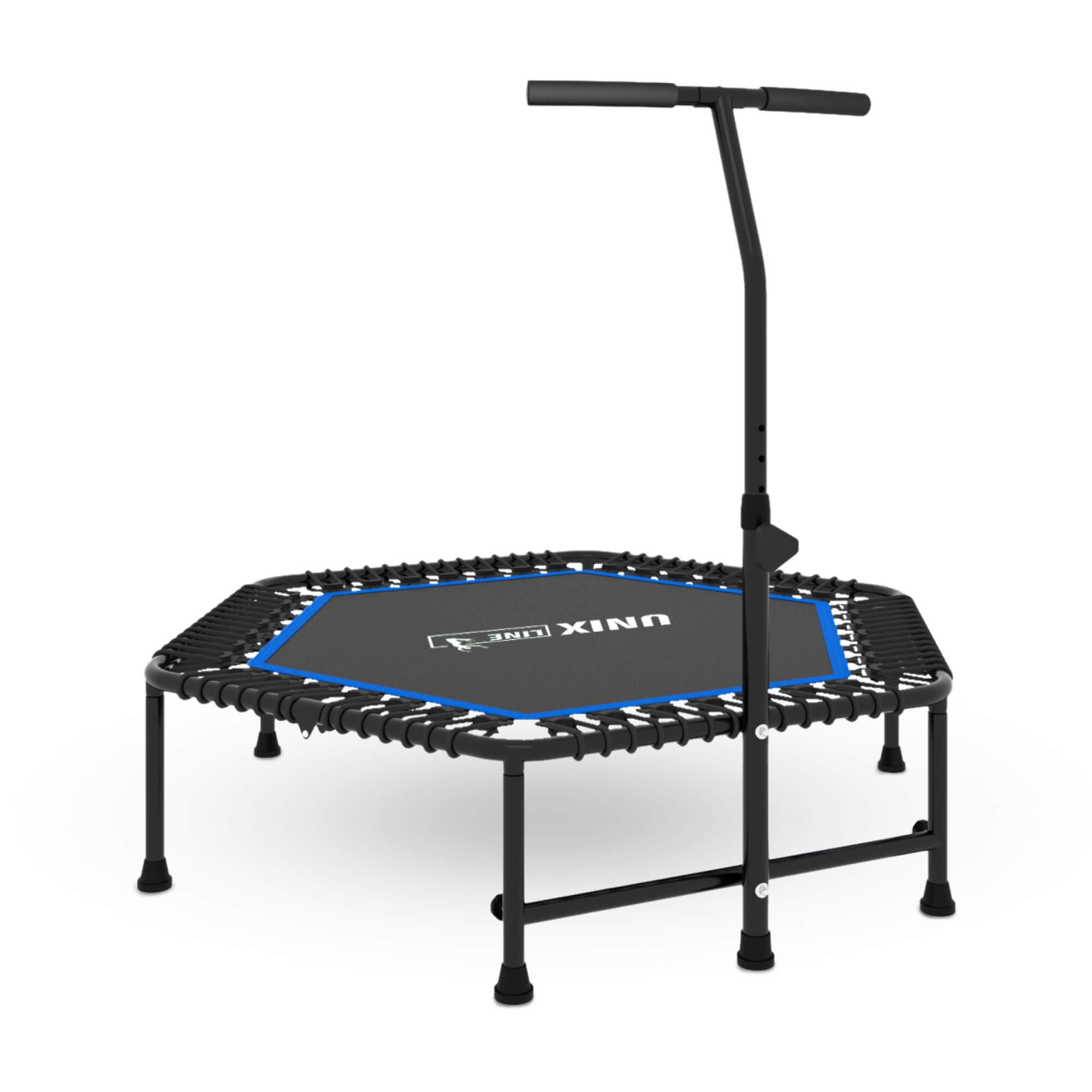 Батут Fitness Blue UNIX line спортивный с ручкой диаметр 125 см до 130 кг - фото 19