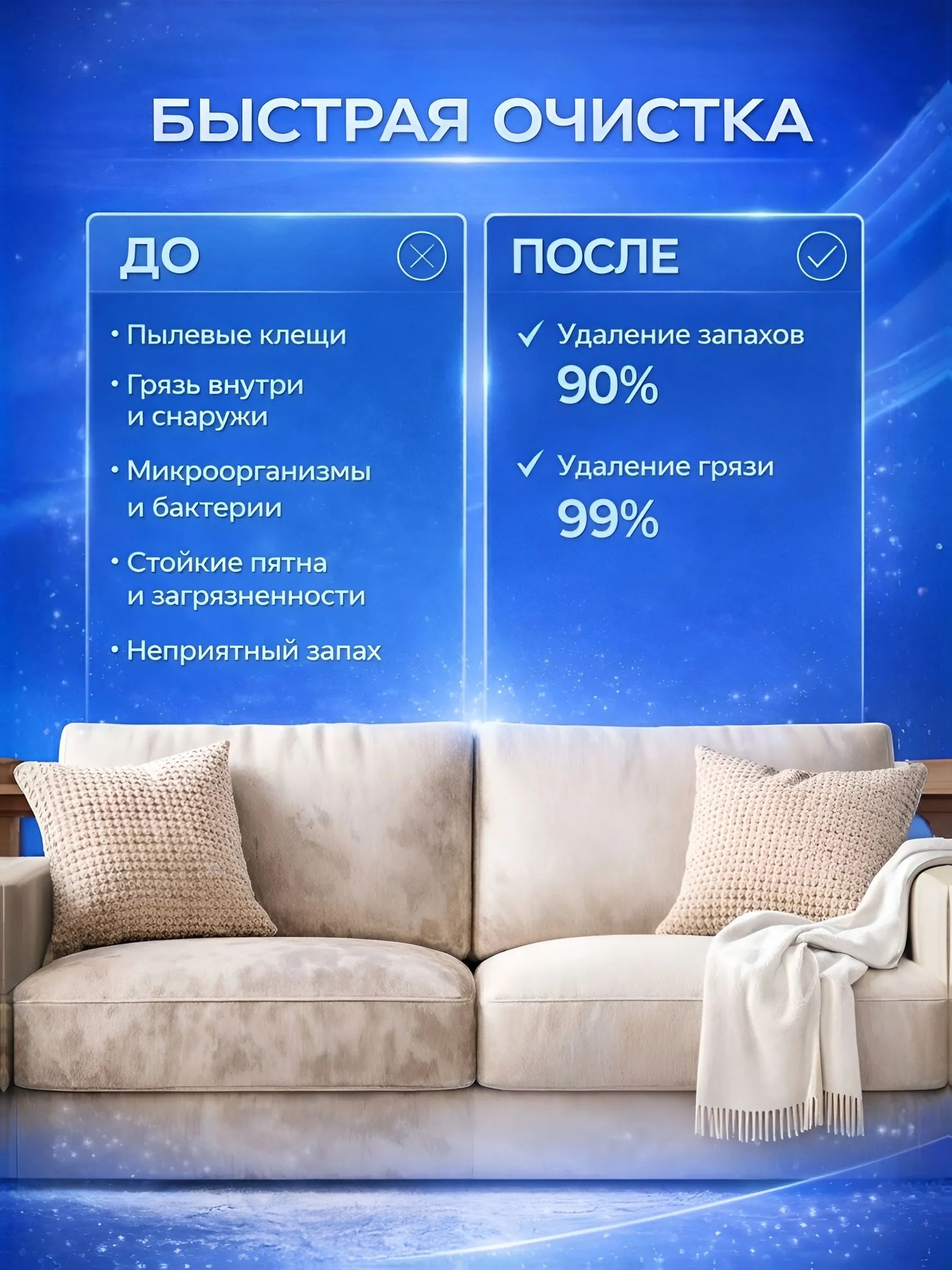 Моющий пылесос для пола и ковров CASTLELADY с функцией чистки мебели и влажной уборки 30 000 Па - фото 8