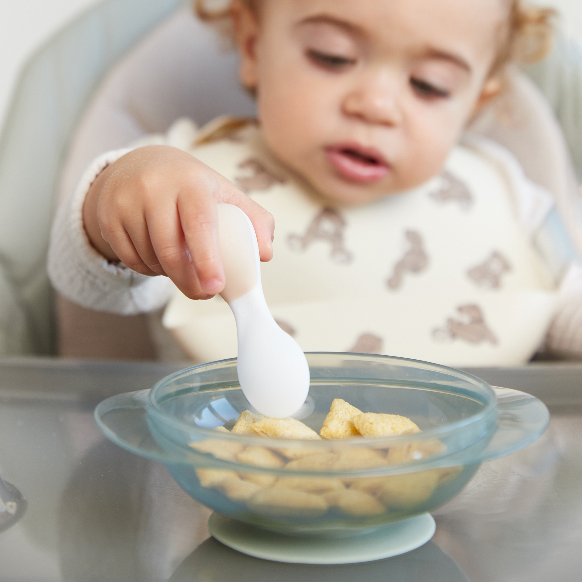 Детские столовые приборы Happy Baby ложка и вилка - фото 7