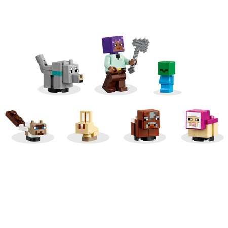 Конструктор LEGO Minecraft Заповедник для животных блочный