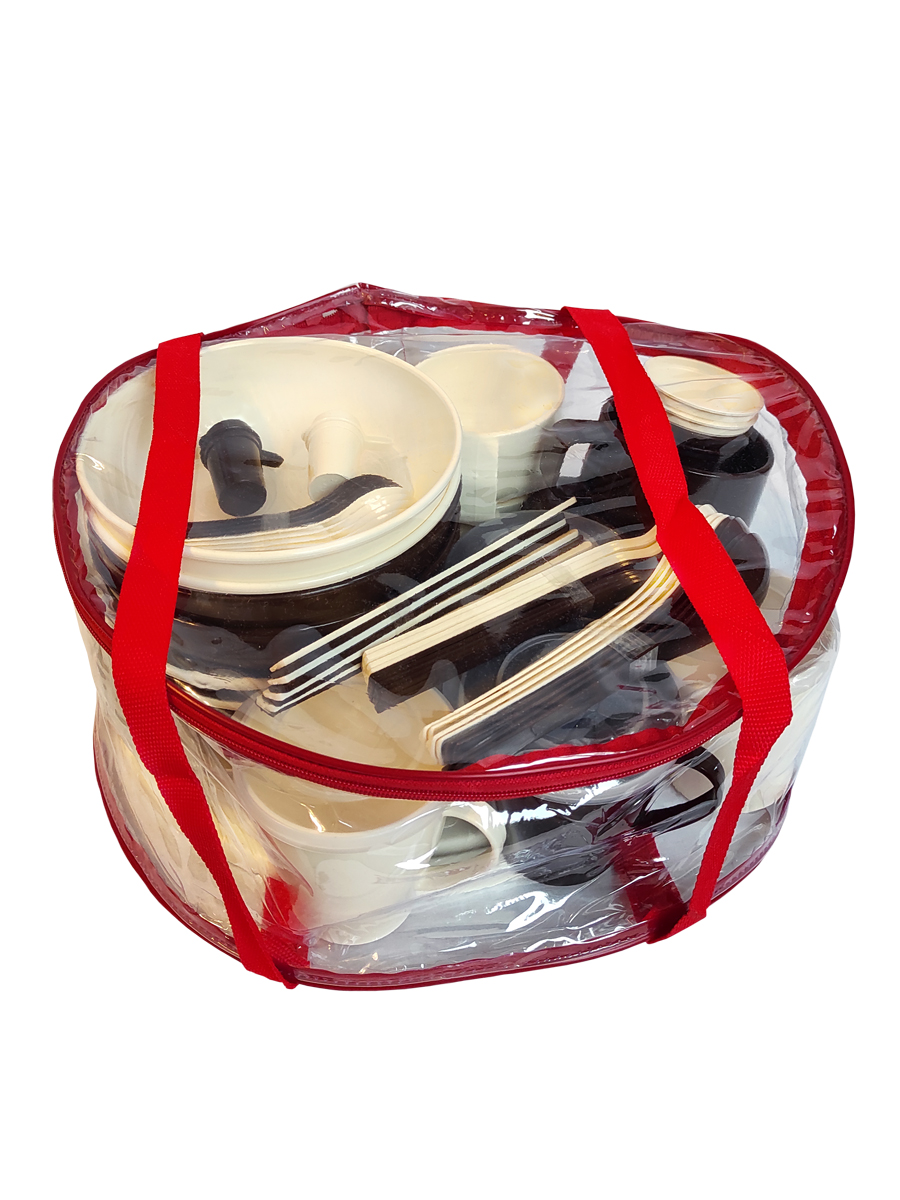 Набор посуды Solaris на 4-8 персон ванильно-шоколадный - фото 18