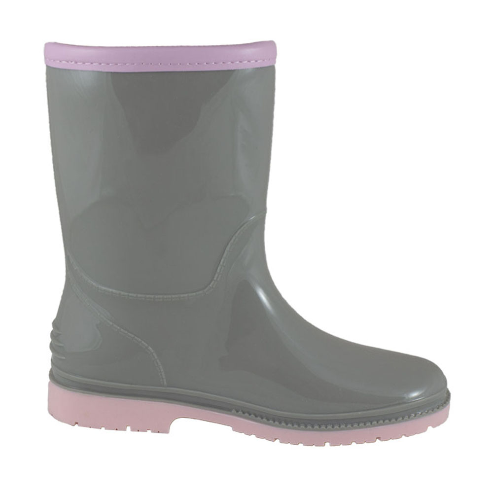 Сапоги резиновые Europen MPA-125-SV EUROPEN Сапоги резиновые для девочки,серо-розовый - фото 2
