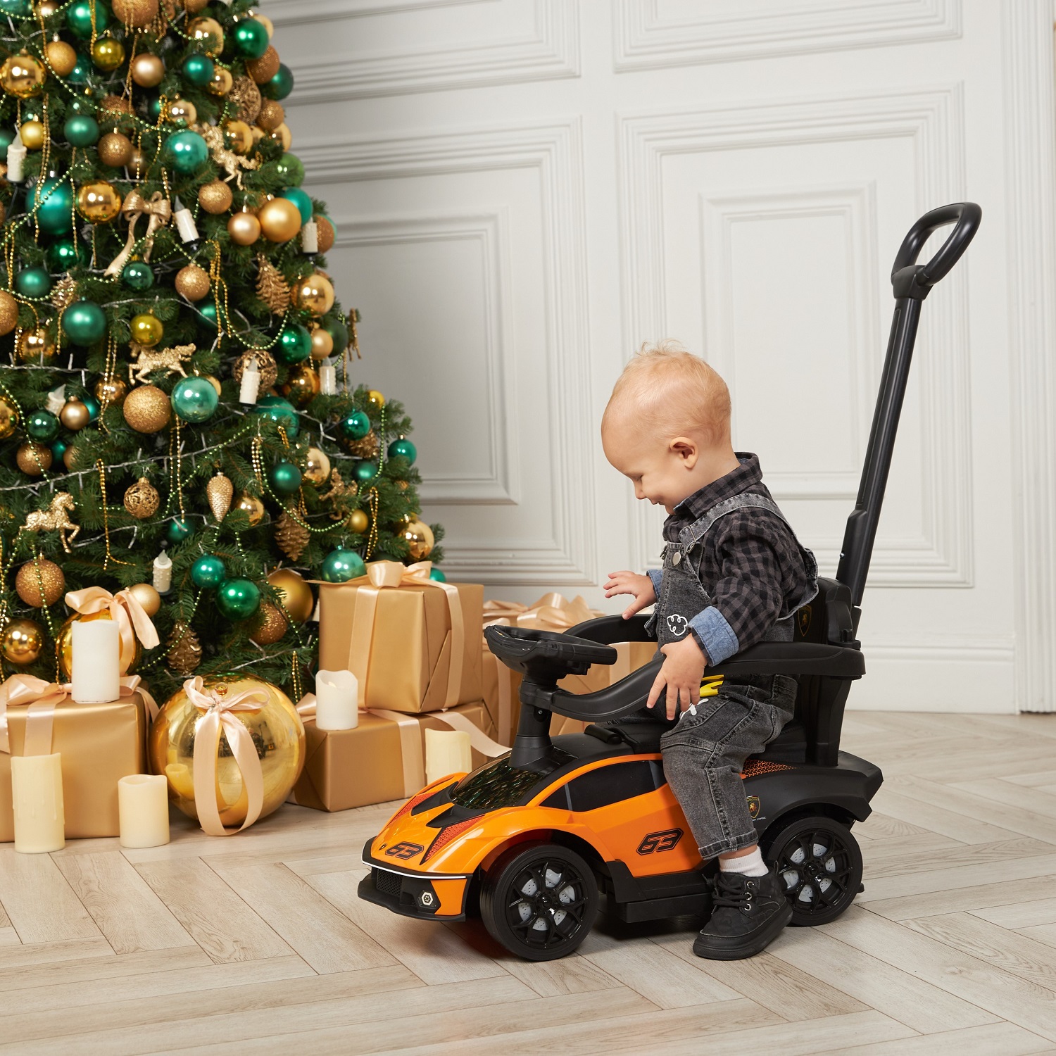 Пушкар BabyCare Lamborghini с ручкой - фото 16