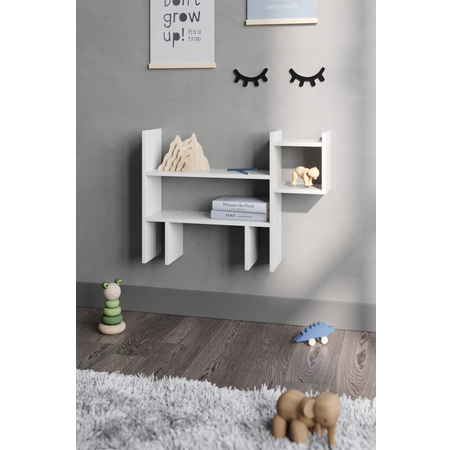 Полка настенная Granicum Котэ белый