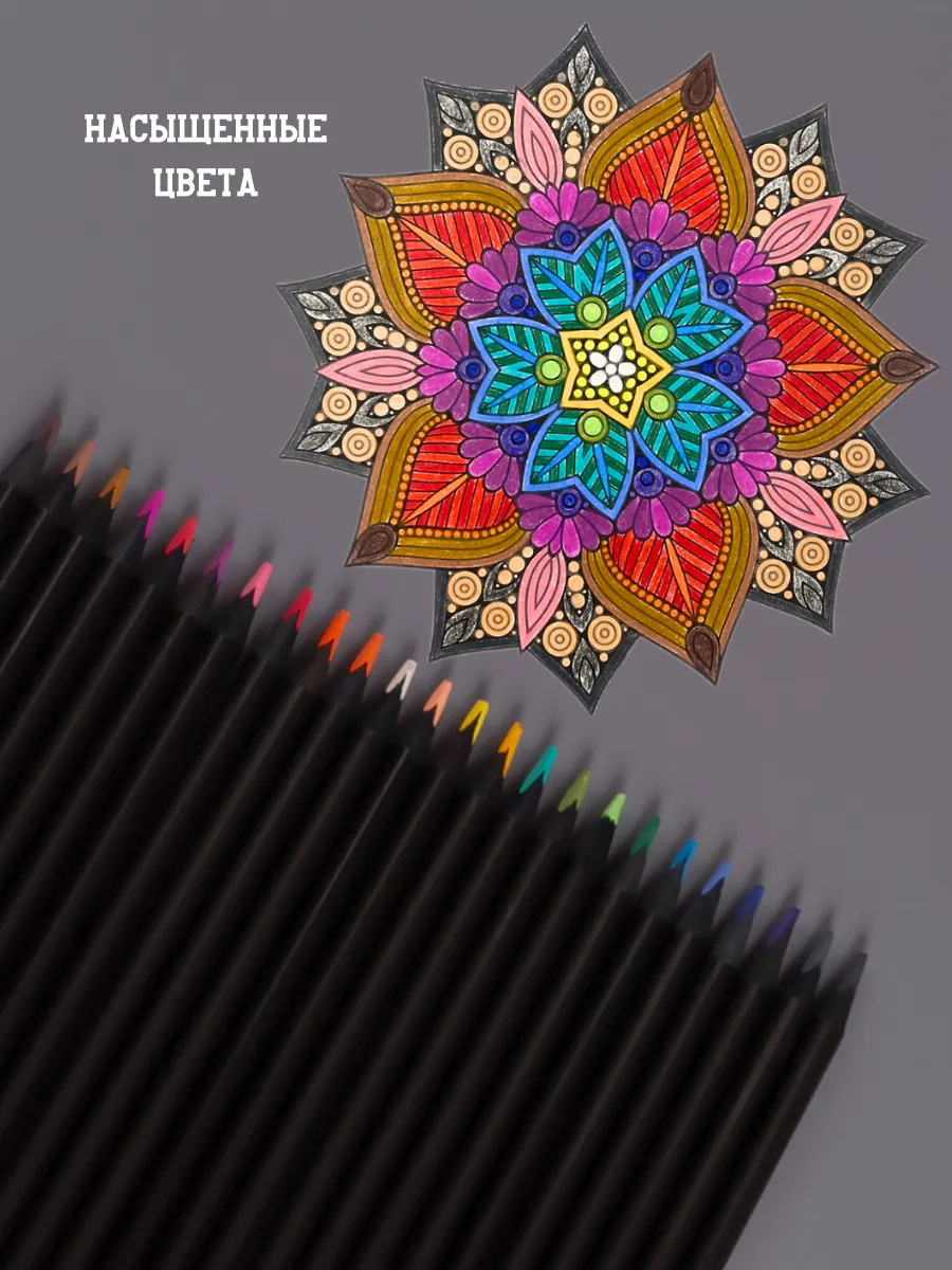 Карандаши цветные AXLER 44 шт. - фото 4