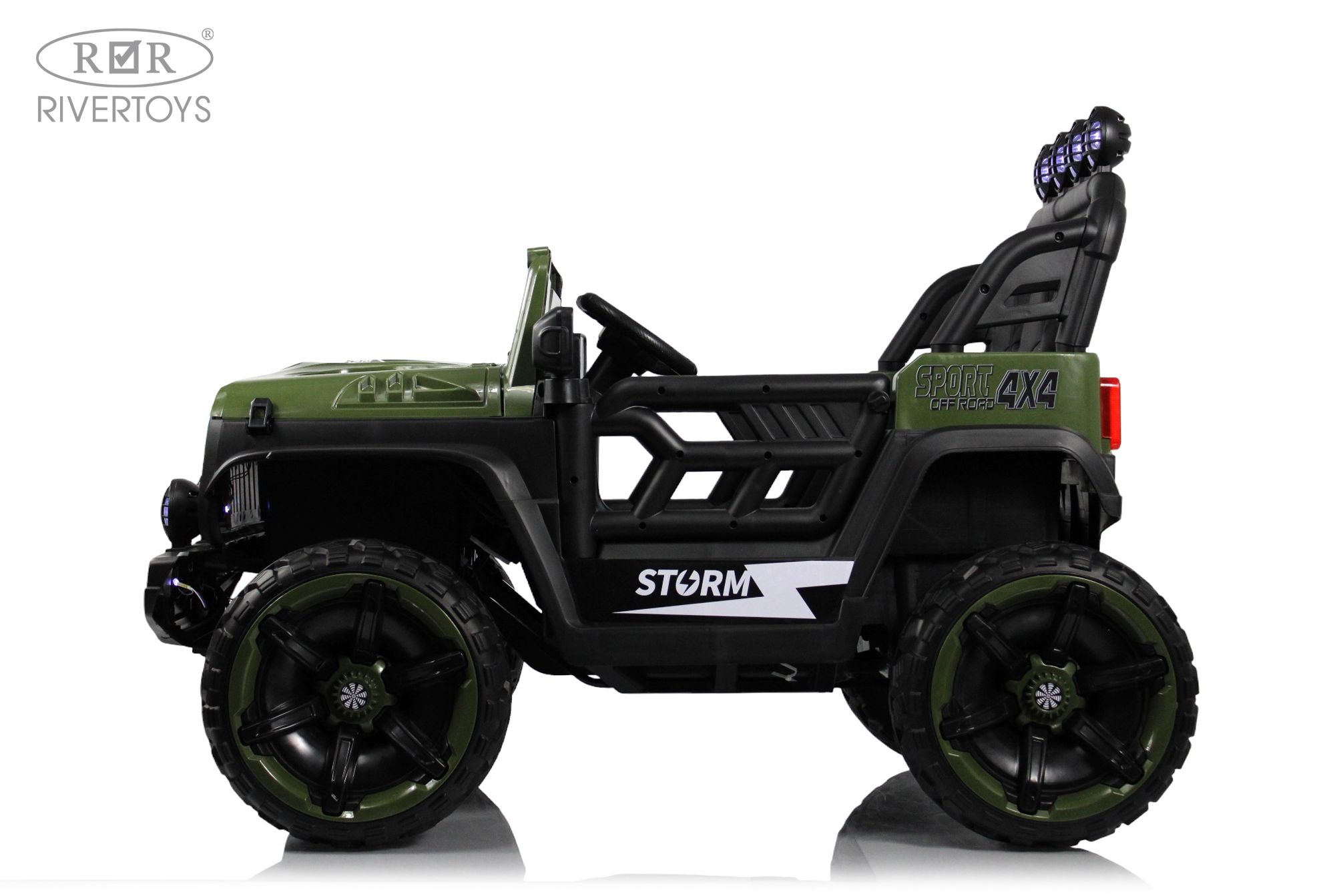 Электромобиль RIVERTOYS М555БХ-NEW-GREEN С пультом ДУ - фото 6