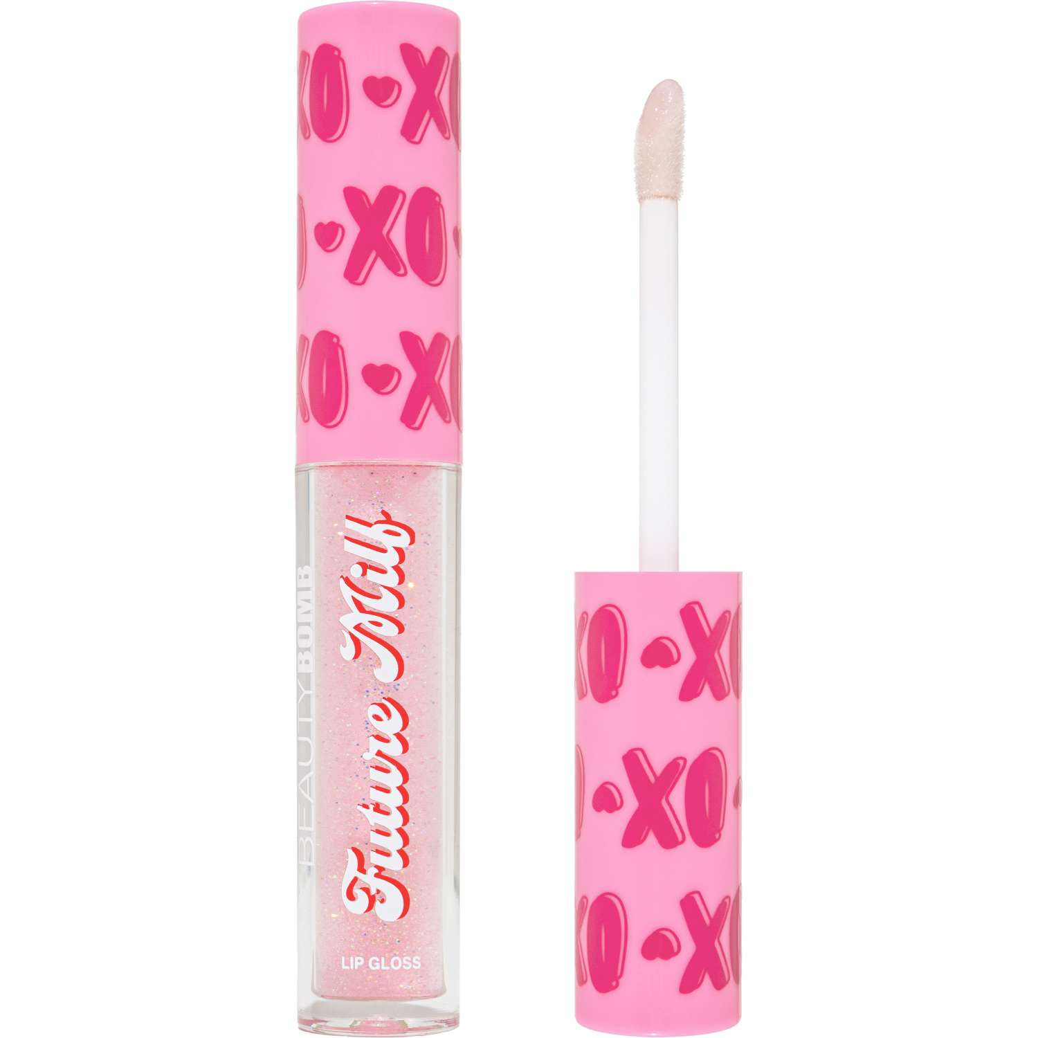 Блеск для губ Beauty Bomb тон 04 прозрачный с блестками - фото 1