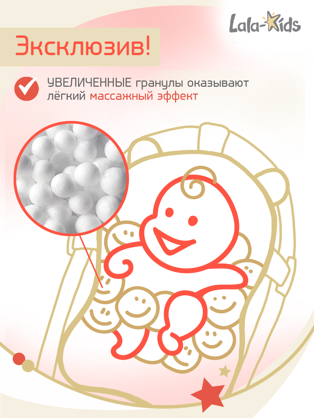 Складная ванночка для купания LaLa-Kids с термометром складным ковшом и матрасиком в комплекте - фото 13