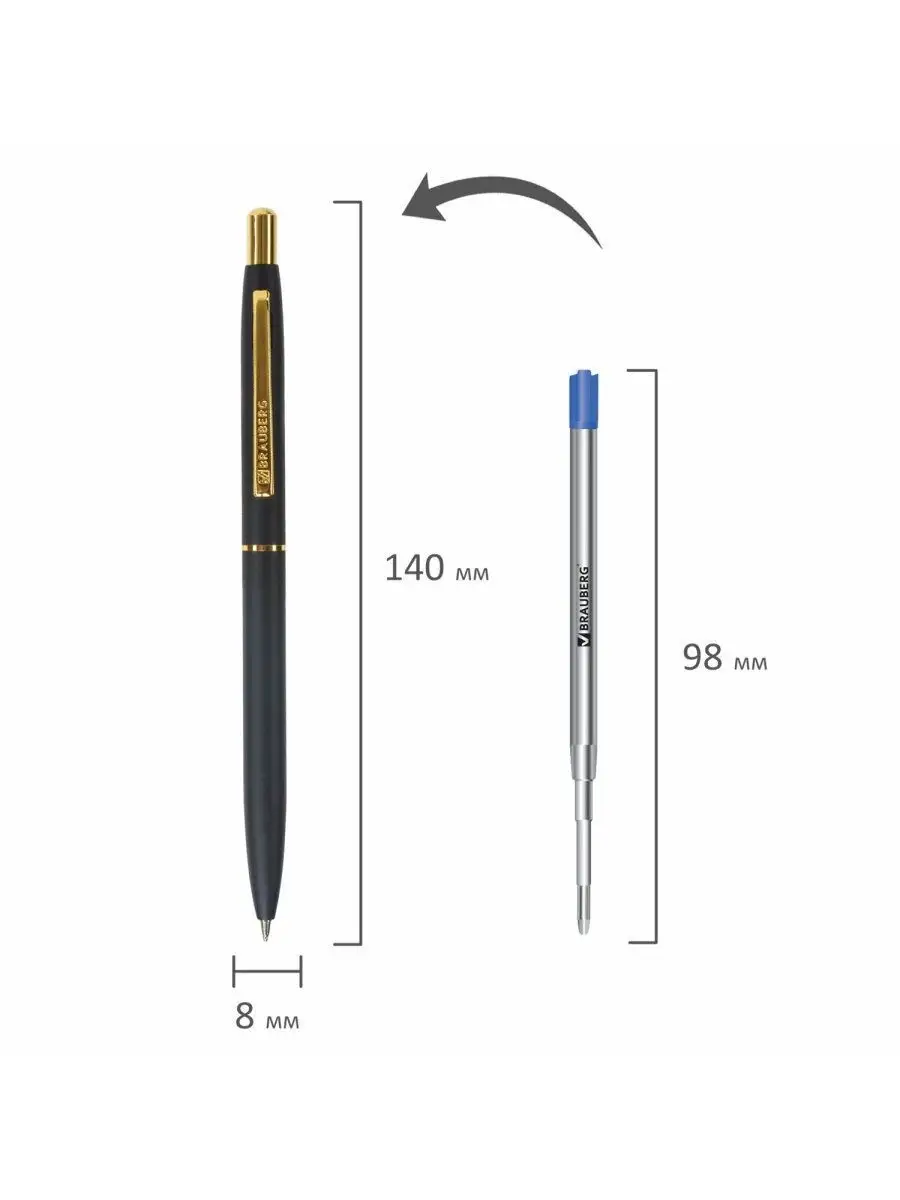 Ручка шариковая Brauberg 1 шт. - фото 9