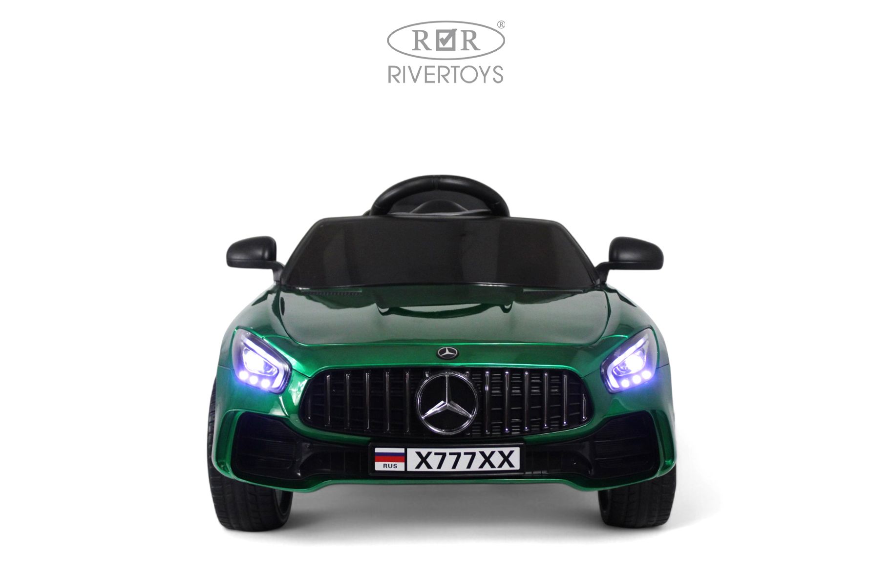 Электромобиль RIVERTOYS Mercedes X777XX-AMG-GREEN-GLANEC С пультом ДУ - фото 13